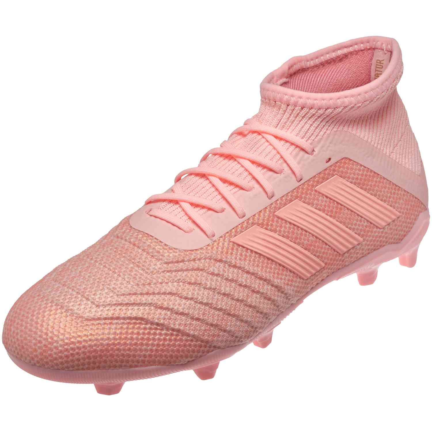 predator 18.1 firm ground cleats pink