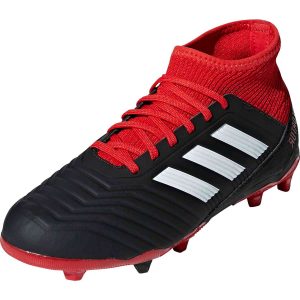 adidas Predator 18.1 FG Youth Black White Red Soccer Master