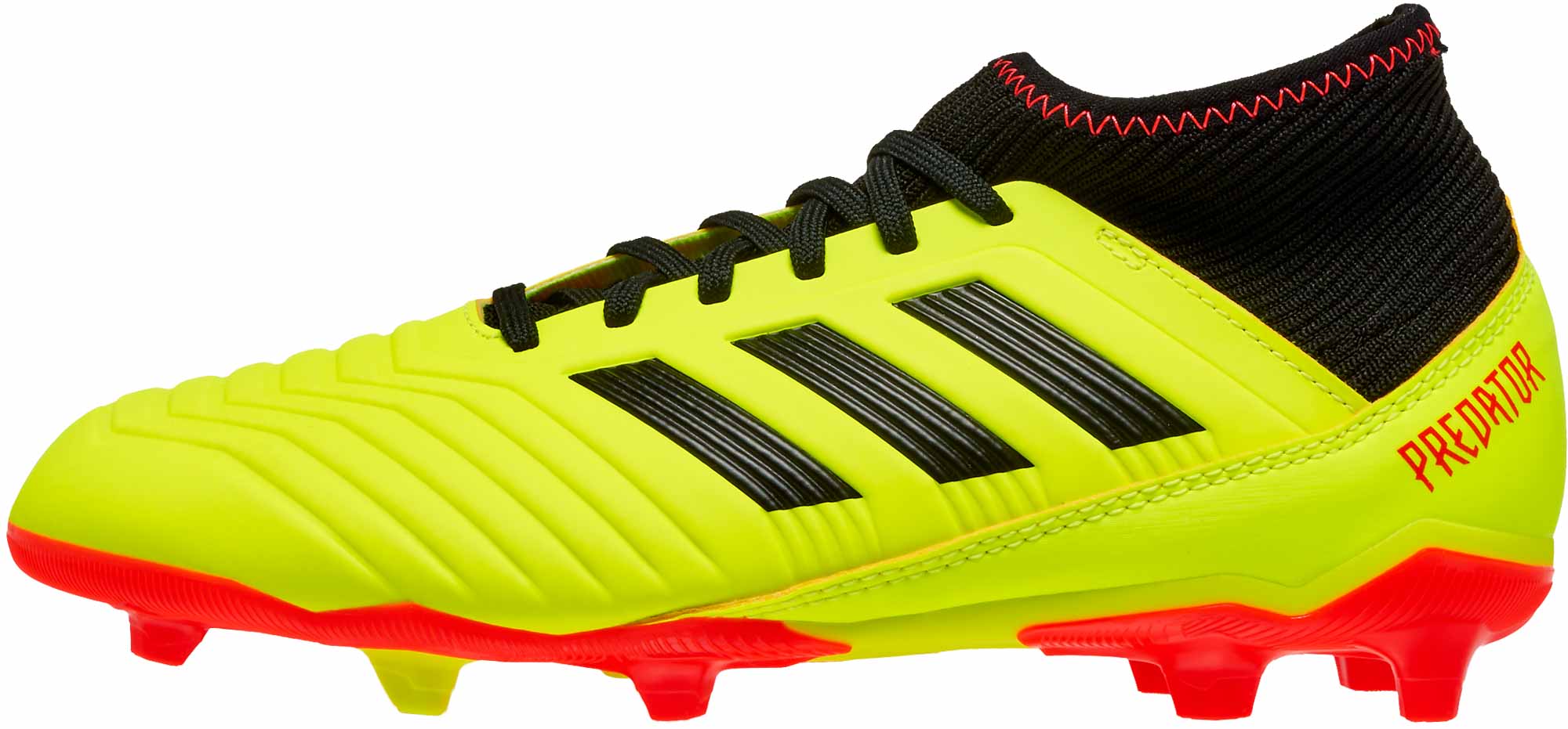 Adidas Predator 18 3 Fg Youth Solar Yellow Black Solar Red