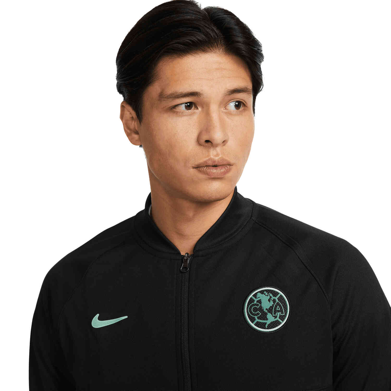 Nike Club America Full Zip Soccer Jacket Black Healing Jade