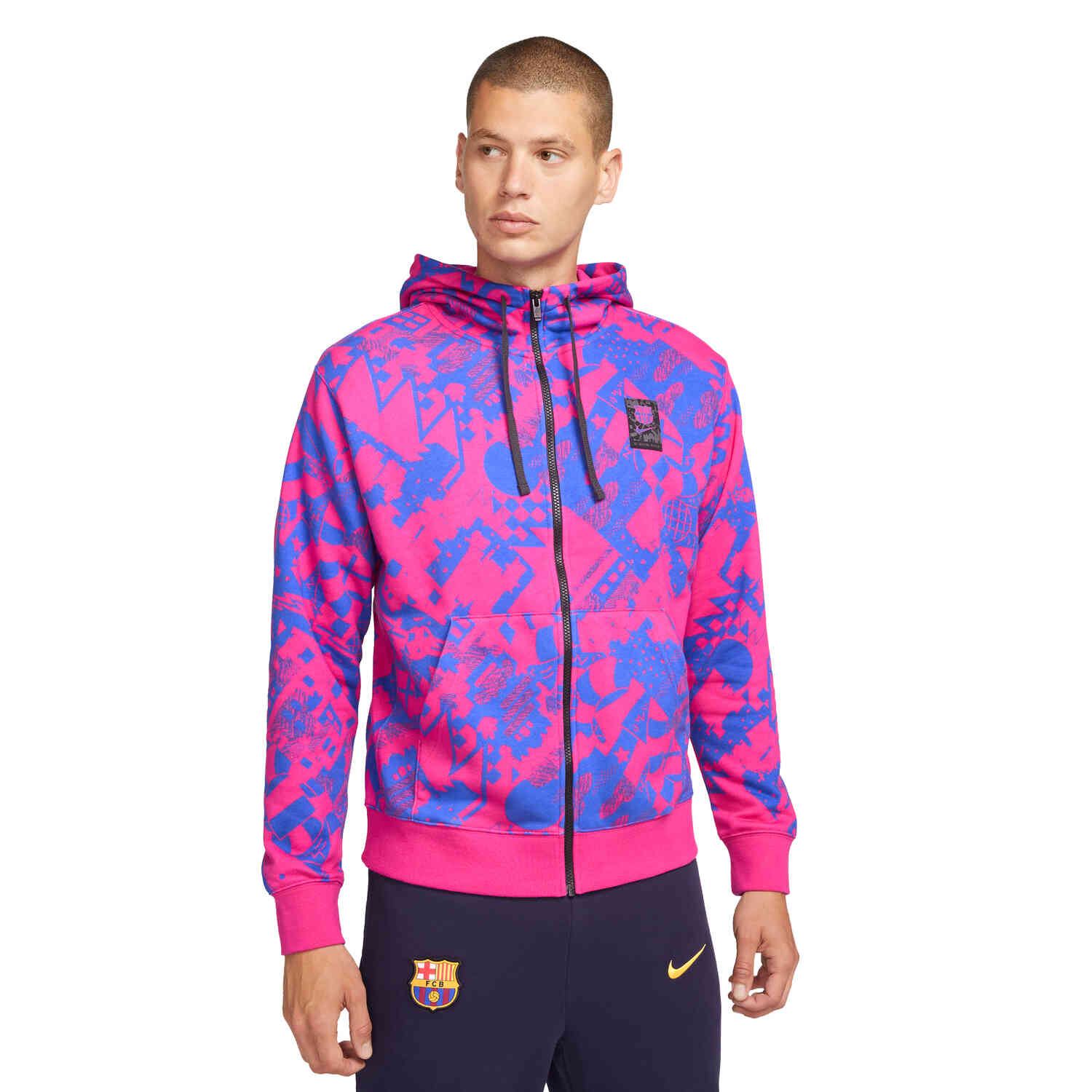Nike Barcelona Full zip Lifestyle Hoodie Fireberry Hyper Royal