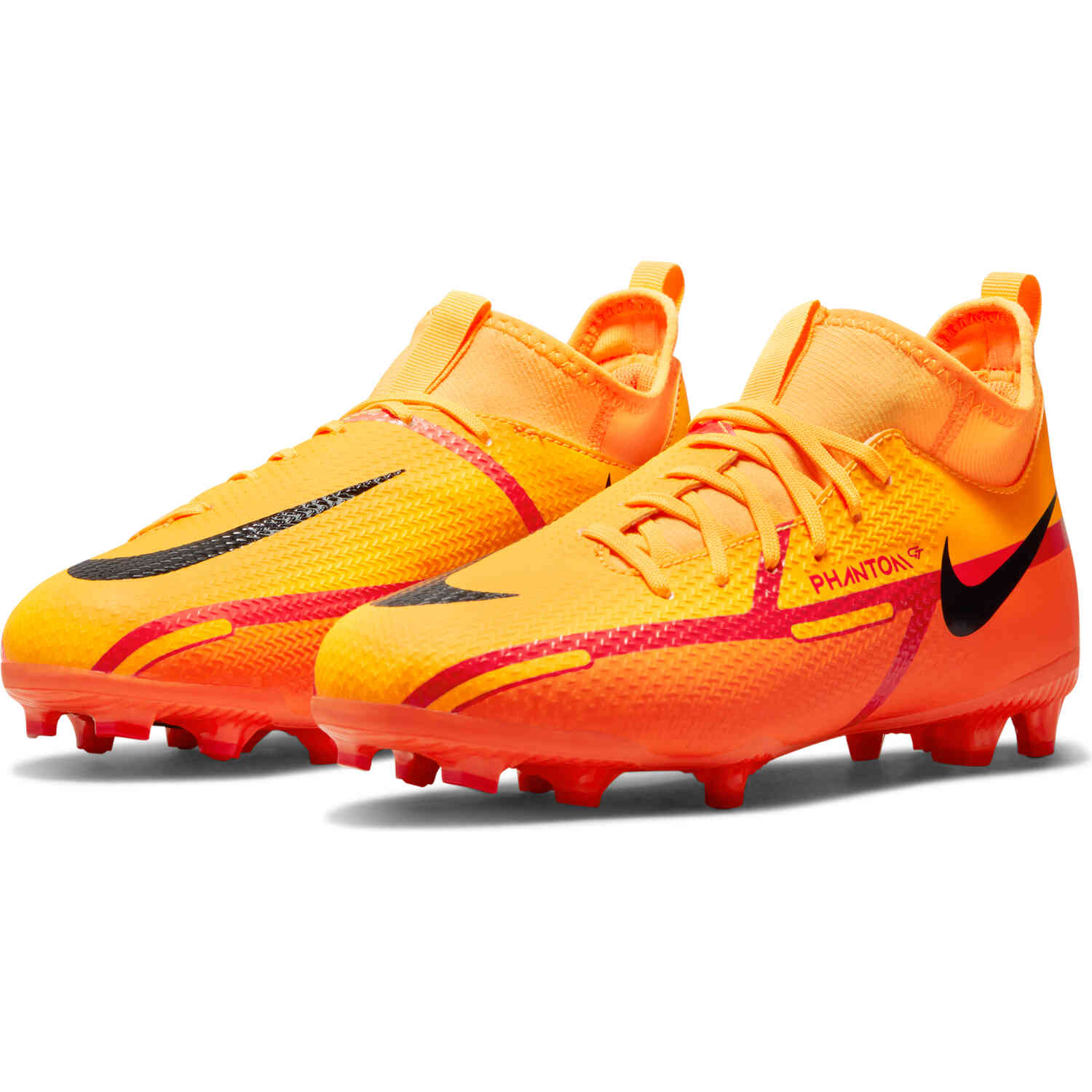 Kids Nike Phantom GT 2 DF Academy FG Laser Orange Black