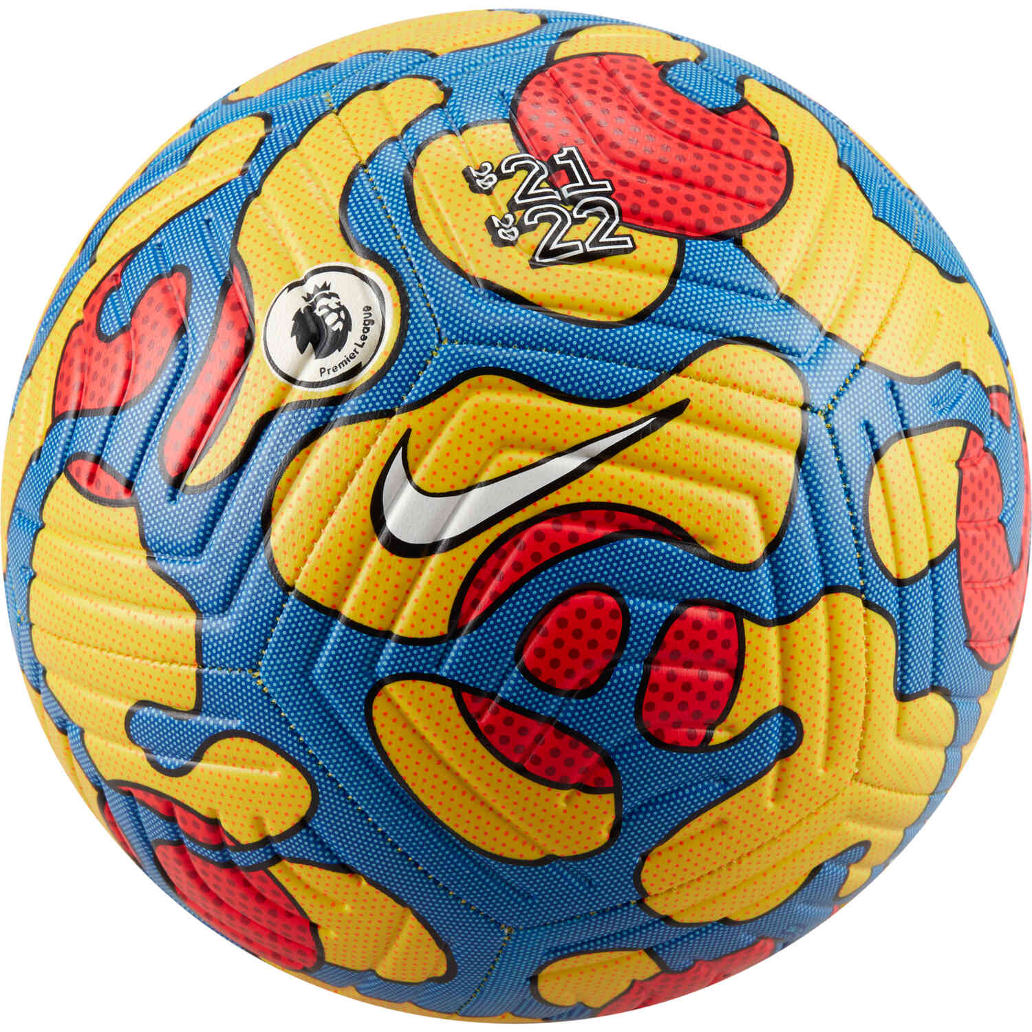 Nike Premier League Strike Soccer Ball Yellow Blue with Laser