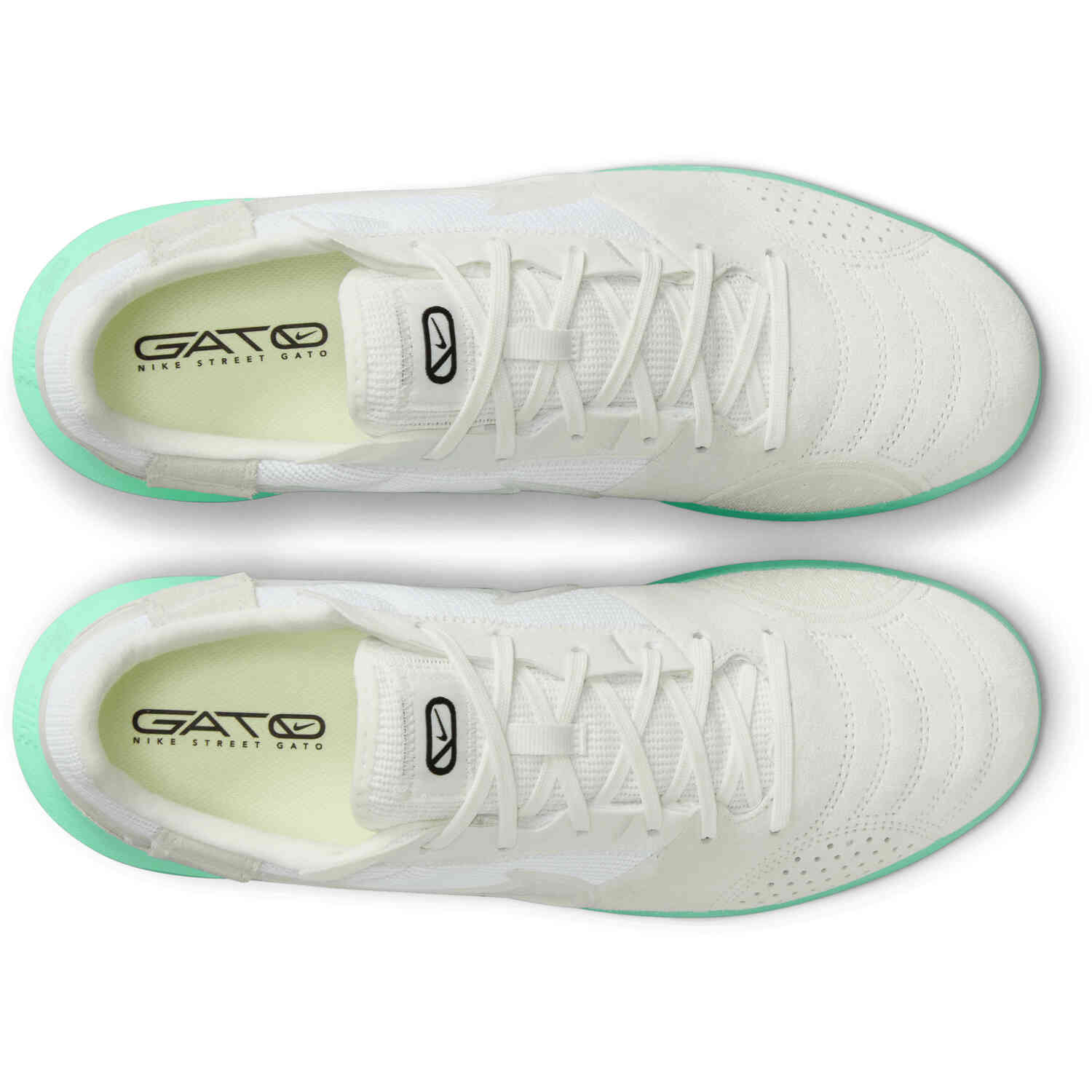 Nike Streetgato IC Indoor Soccer Shoes Summit White Green Glow