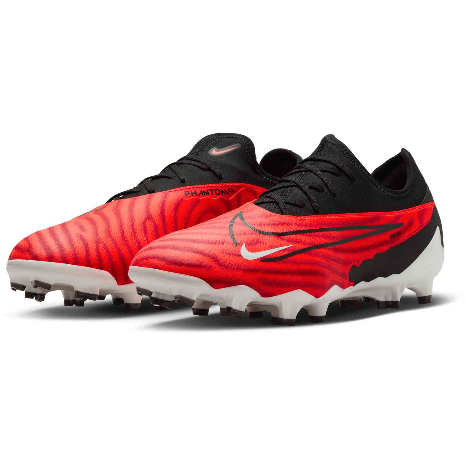 Nike Phantom GX Pro FG Firm Ground Soccer Cleats   Bright Crimson, Black &  White