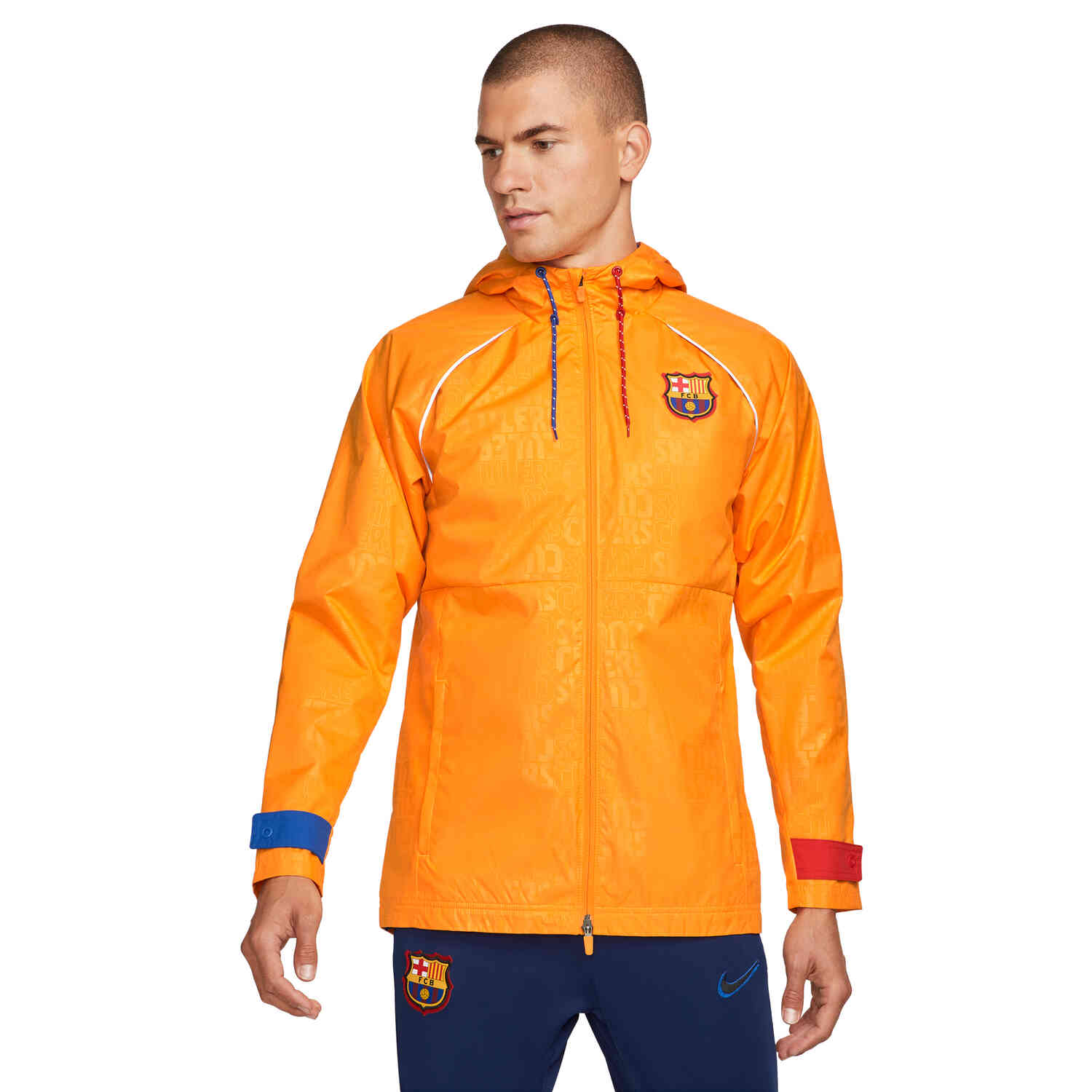 Nike FC Barcelona AWF Jacket - Vivid Orange - Soccer Master