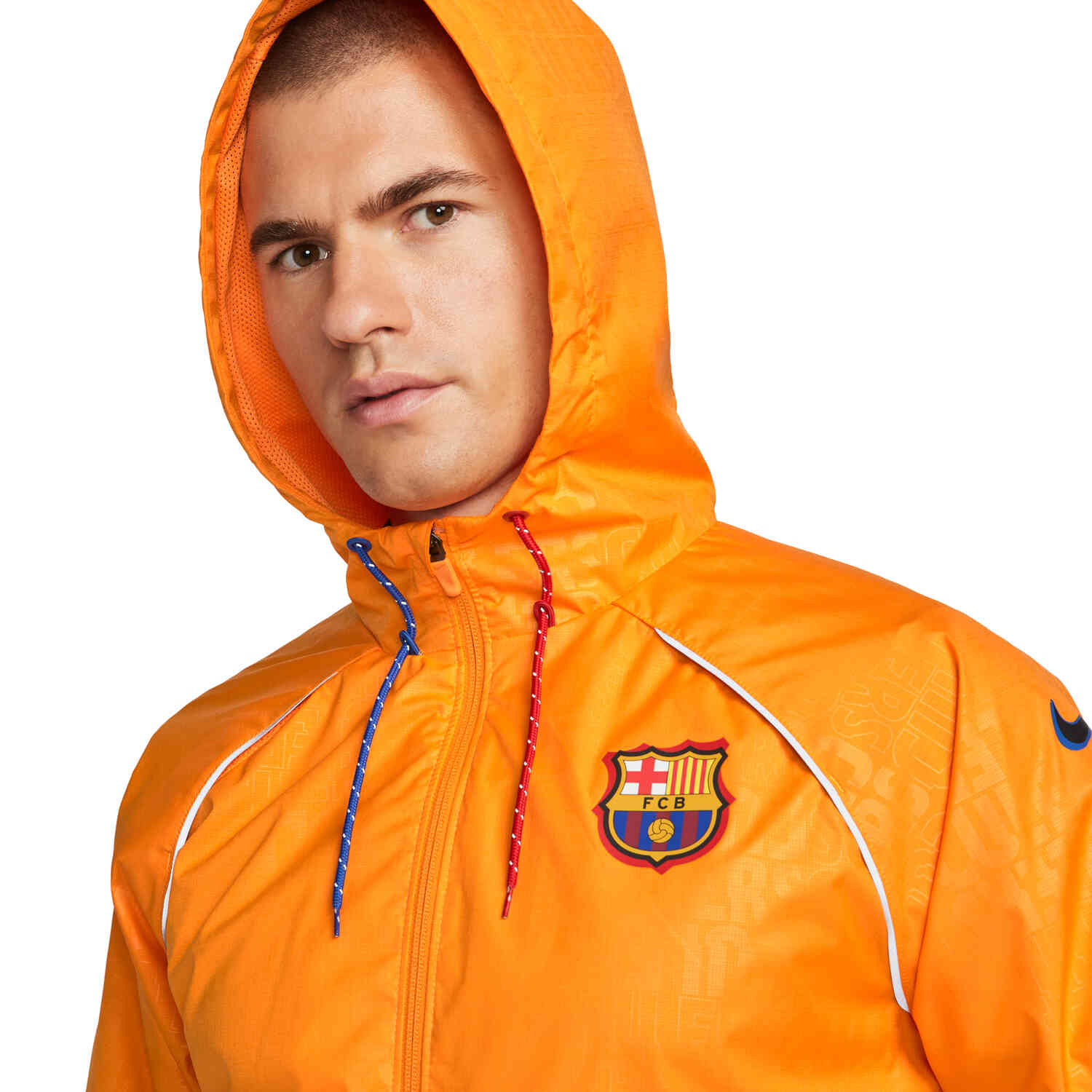 Nike orange rain jacket deals
