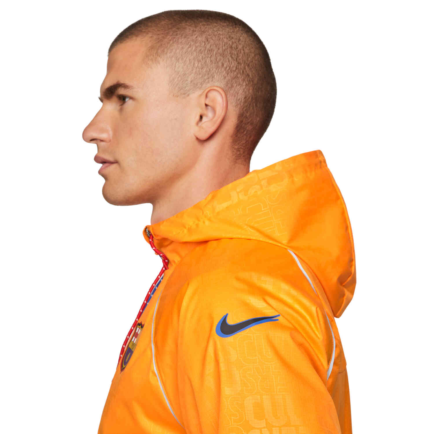 Nike FC Barcelona AWF Jacket Vivid Orange Soccer Master