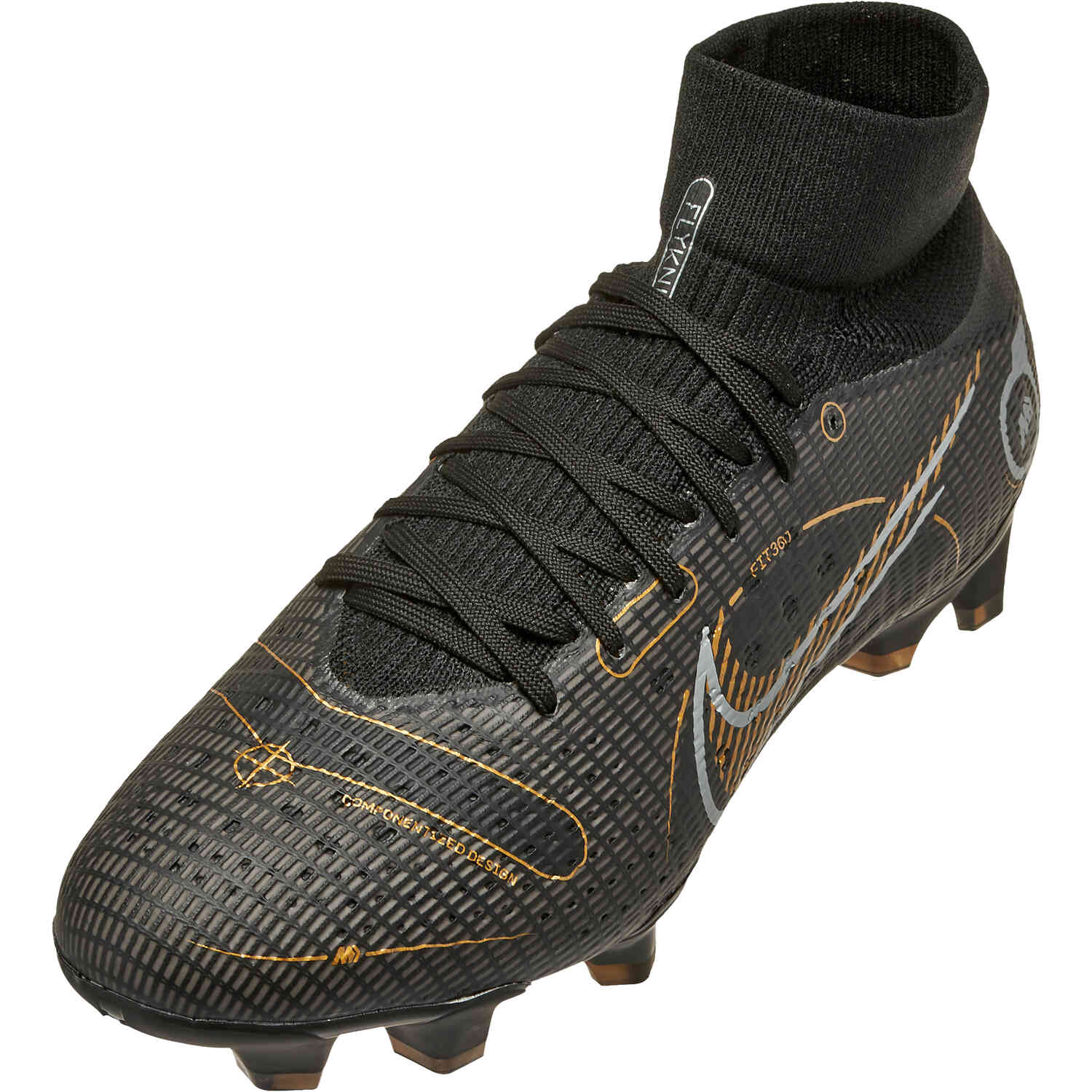 Mercurial superfly discount black and gold