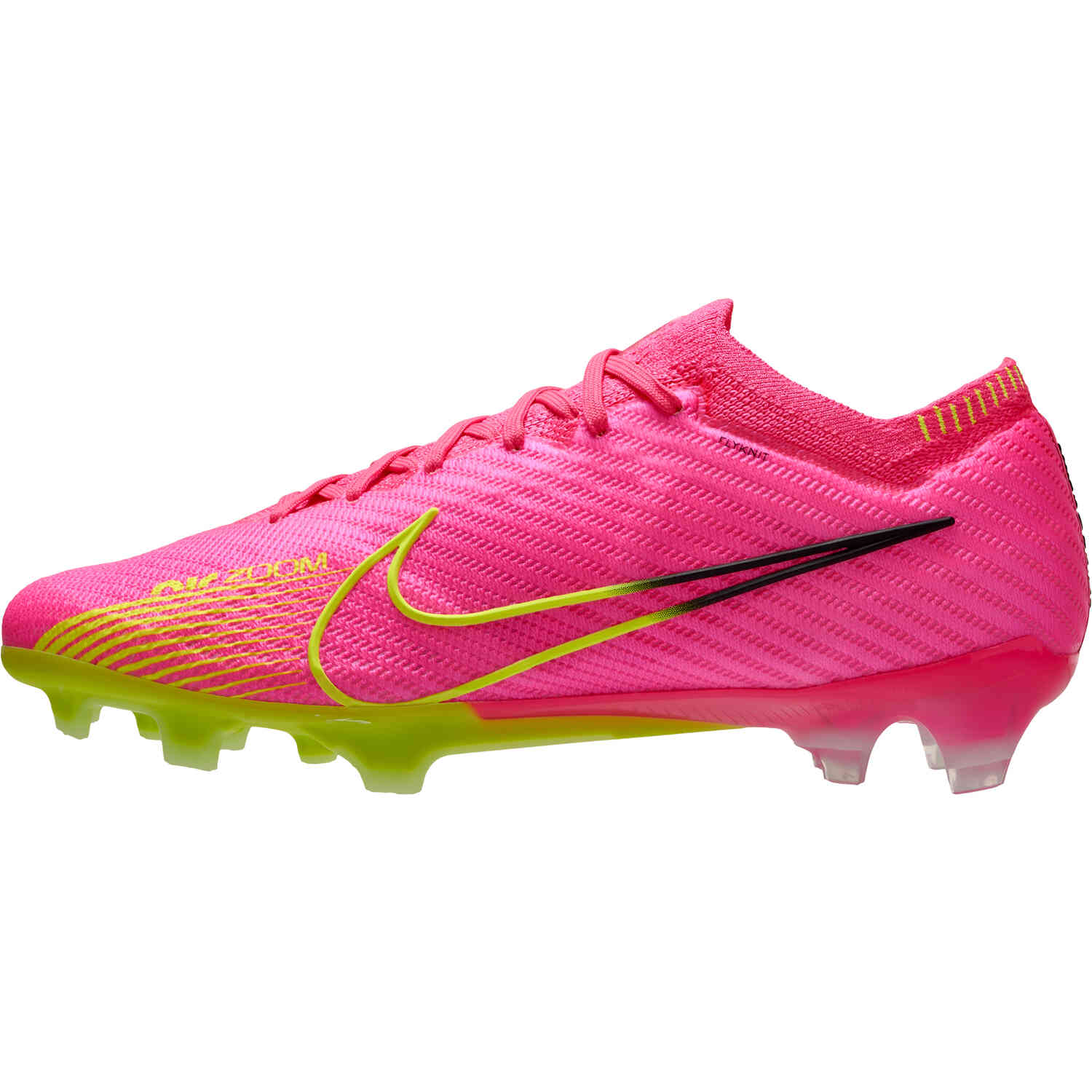 Nike Zoom Mercurial Vapor 15 Elite FG Firm Ground Soccer Cleats - Pink Blast, Volt & Gridiron