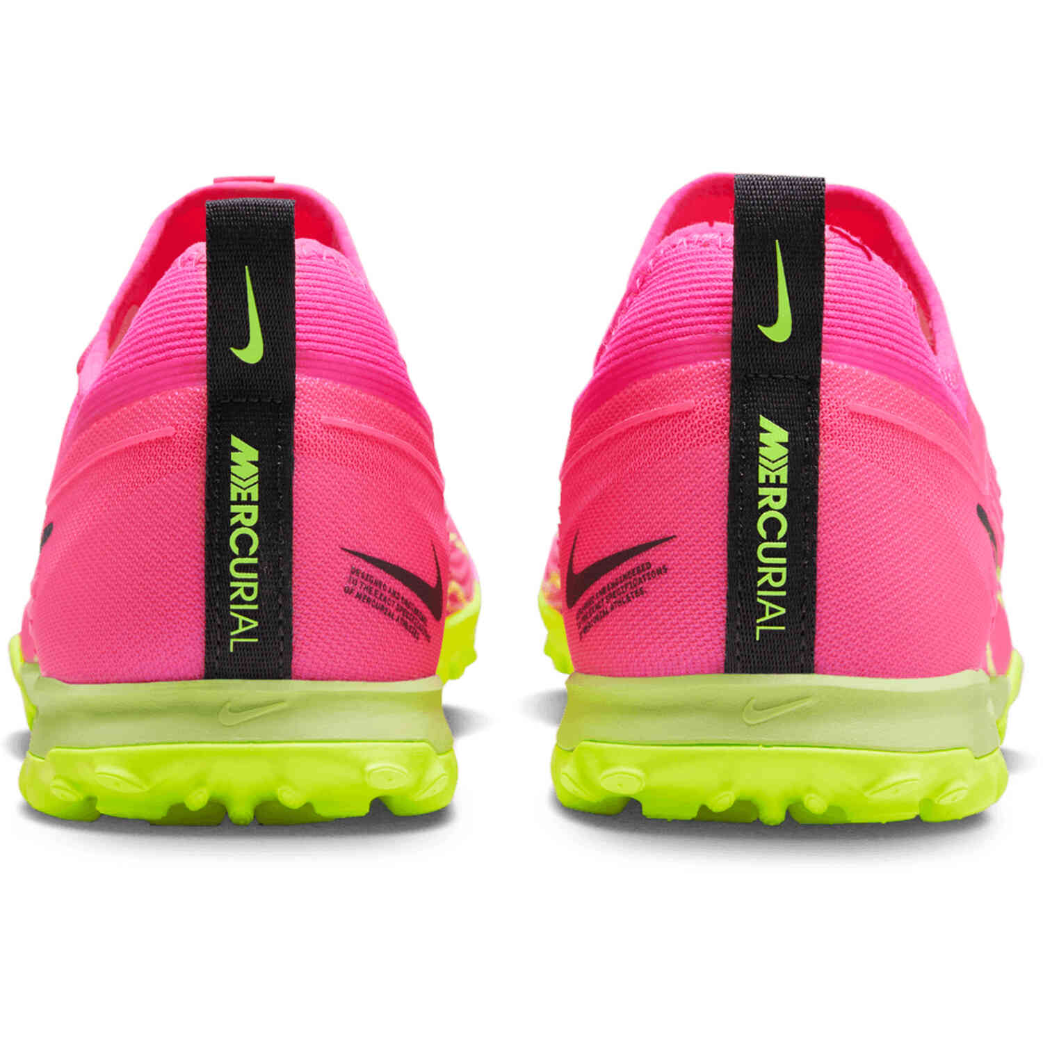 Nike Zoom Mercurial Vapor 15 Pro Turf Soccer Shoes - Pink Blast, & Gridiron - Soccer Master