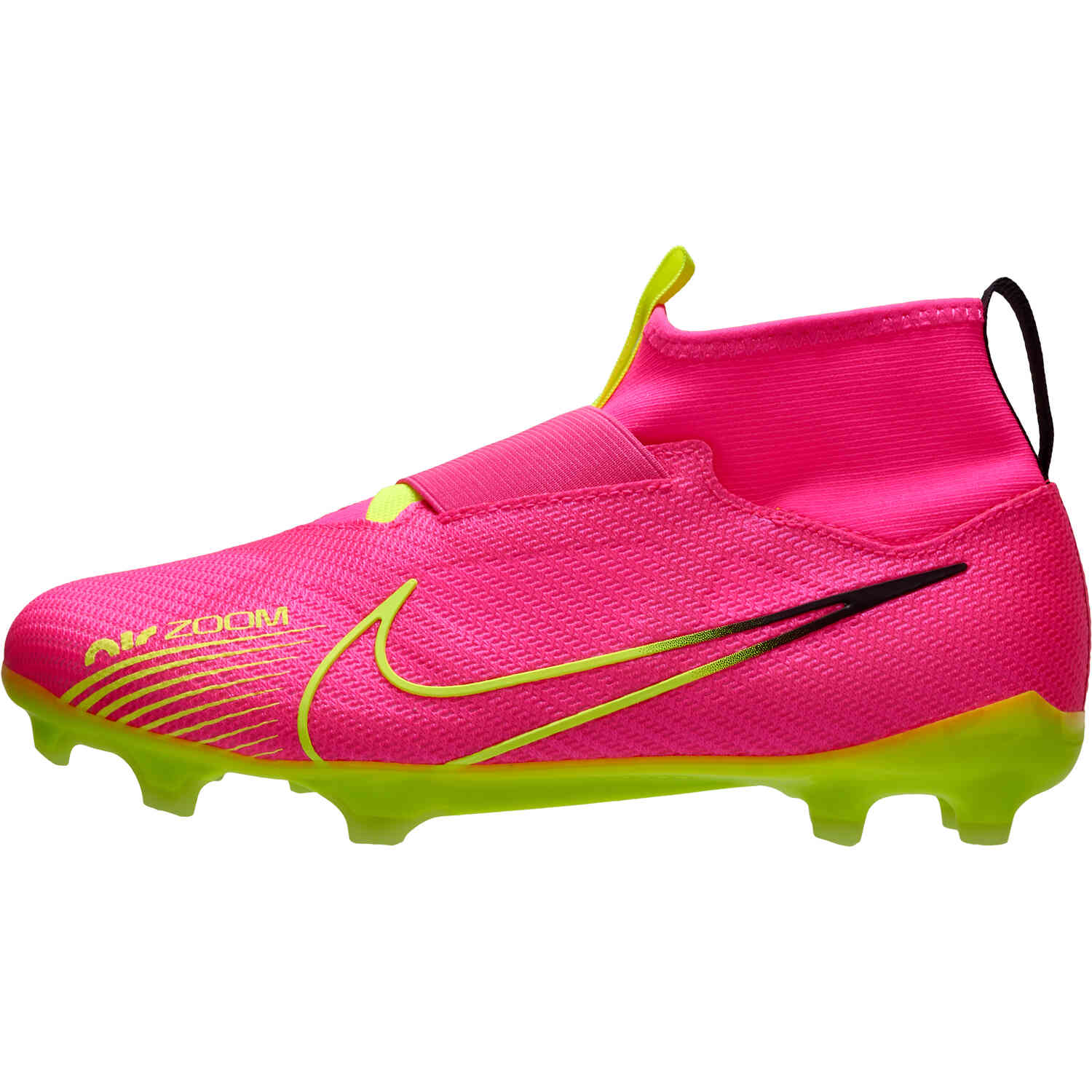 Crónico frente Resentimiento Kids Nike Zoom Mercurial Superfly 9 Pro FG Firm Ground Soccer Cleats - Pink  Blast, Volt & Gridiron - Soccer Master