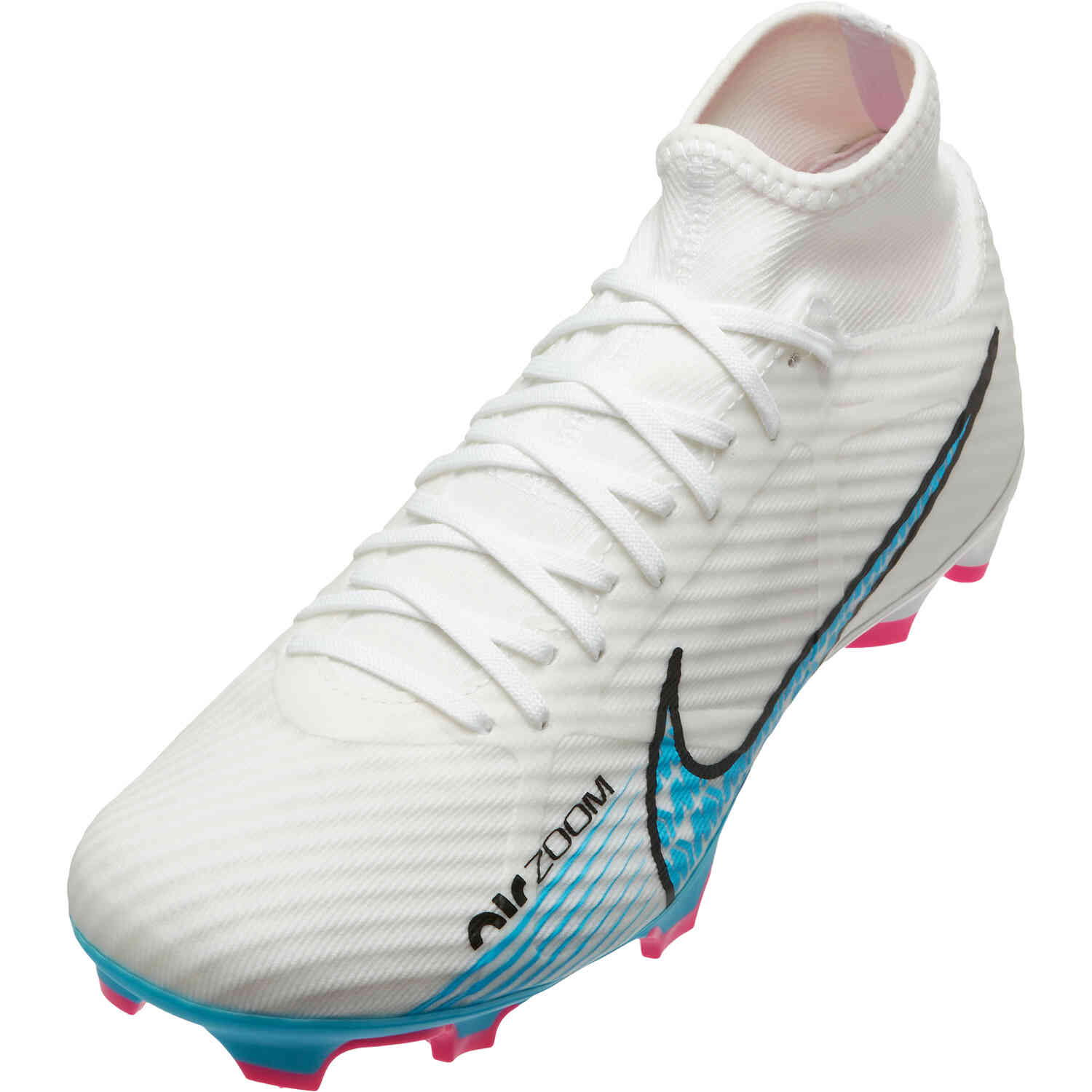 blue and white nike mercurial