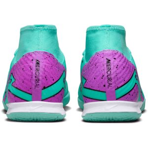 Nike Mercurial Superfly 9 Academy Indoor Court Soccer Shoes Hyper Turq Fuchsia Dream Black White Soccer Master