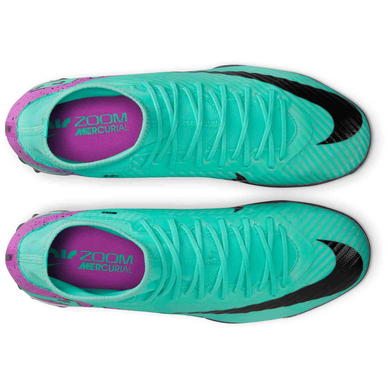Nike Mercurial Superfly 9 Academy TF Turf Soccer Shoe Hyper Turq Fuchsia Dream Black White Soccer Master