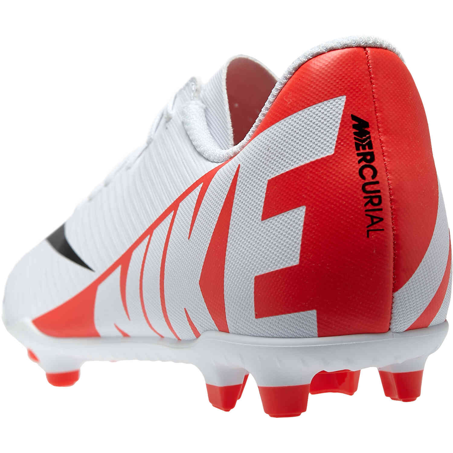 Kids Nike Mercurial Vapor Club FG/MG Cleats - Bright Crimson, White & Black Soccer Master