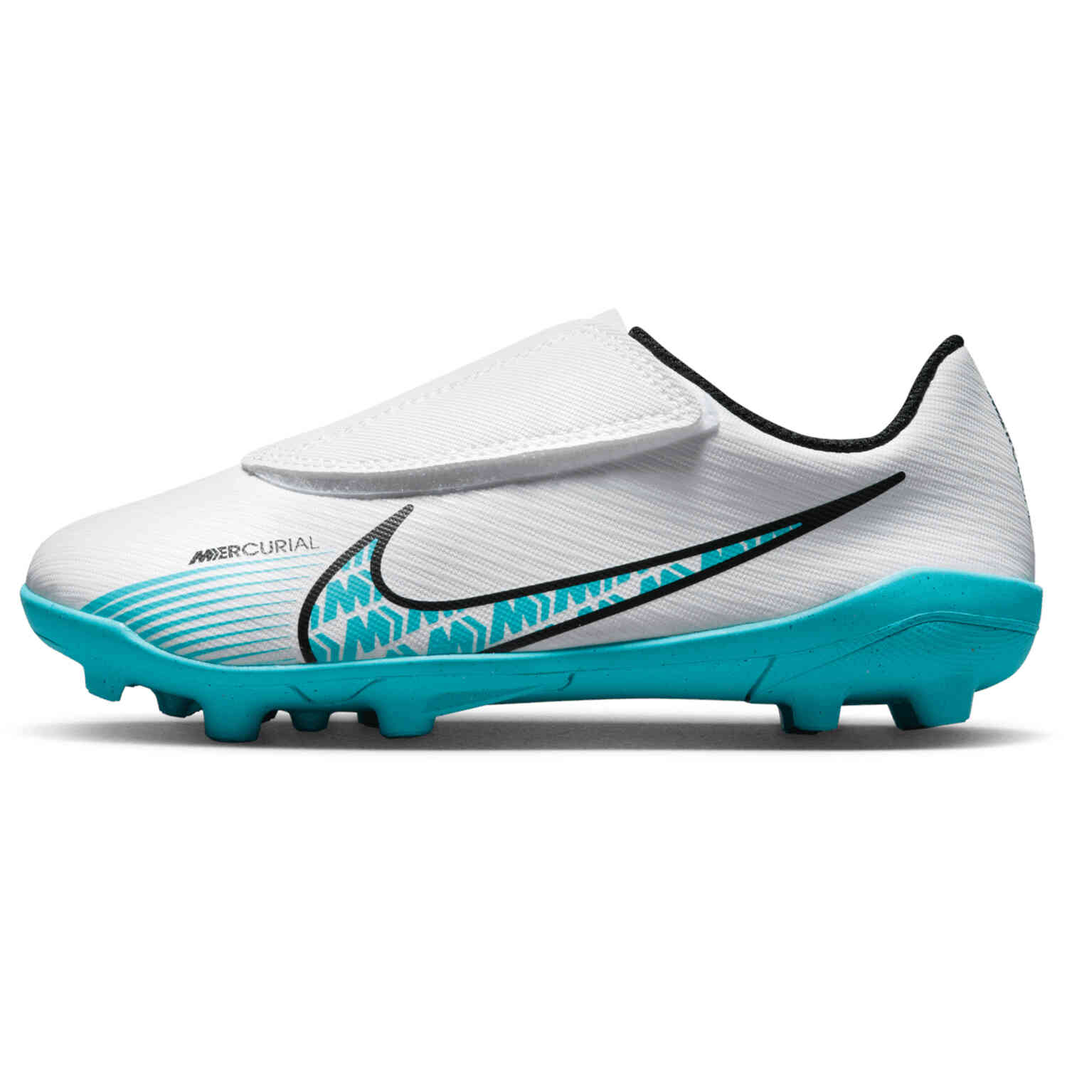 filosofisk Ko Intensiv Kids Nike Velcro Mercurial Vapor 15 Club MG Soccer Cleats - White/Baltic  Blue/Pink Blast - Soccer Master