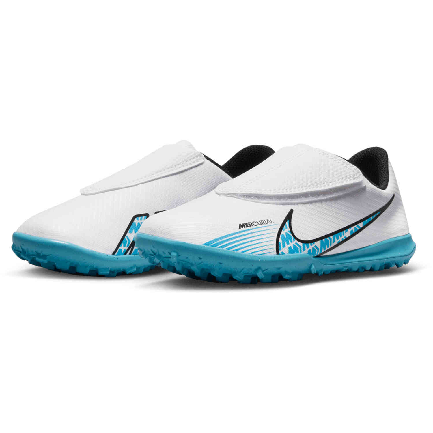 Kids Nike Velcro Mercurial Vapor 15 Club TF Turf Soccer Shoes