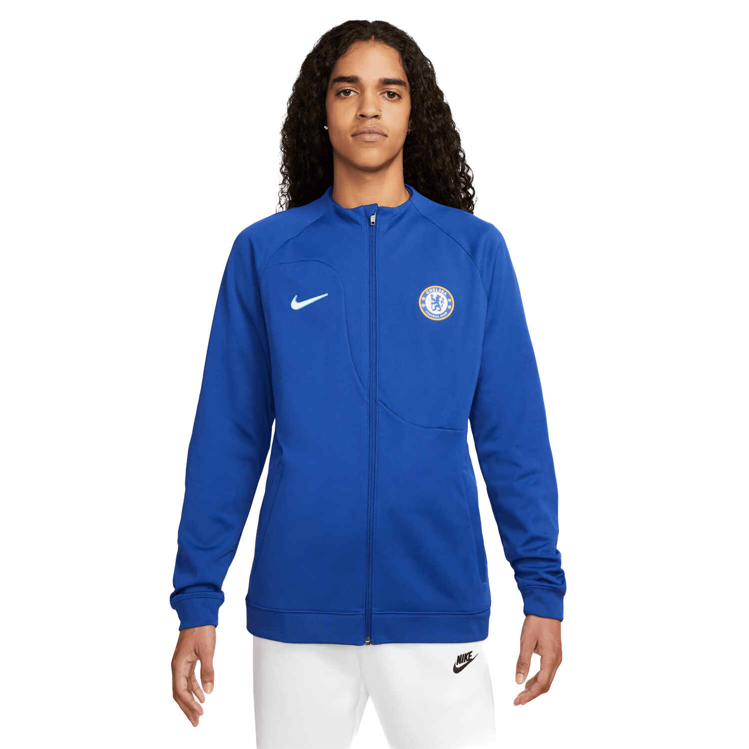 Nike Chelsea Anthem Jacket - Rush Blue & White - Soccer Master