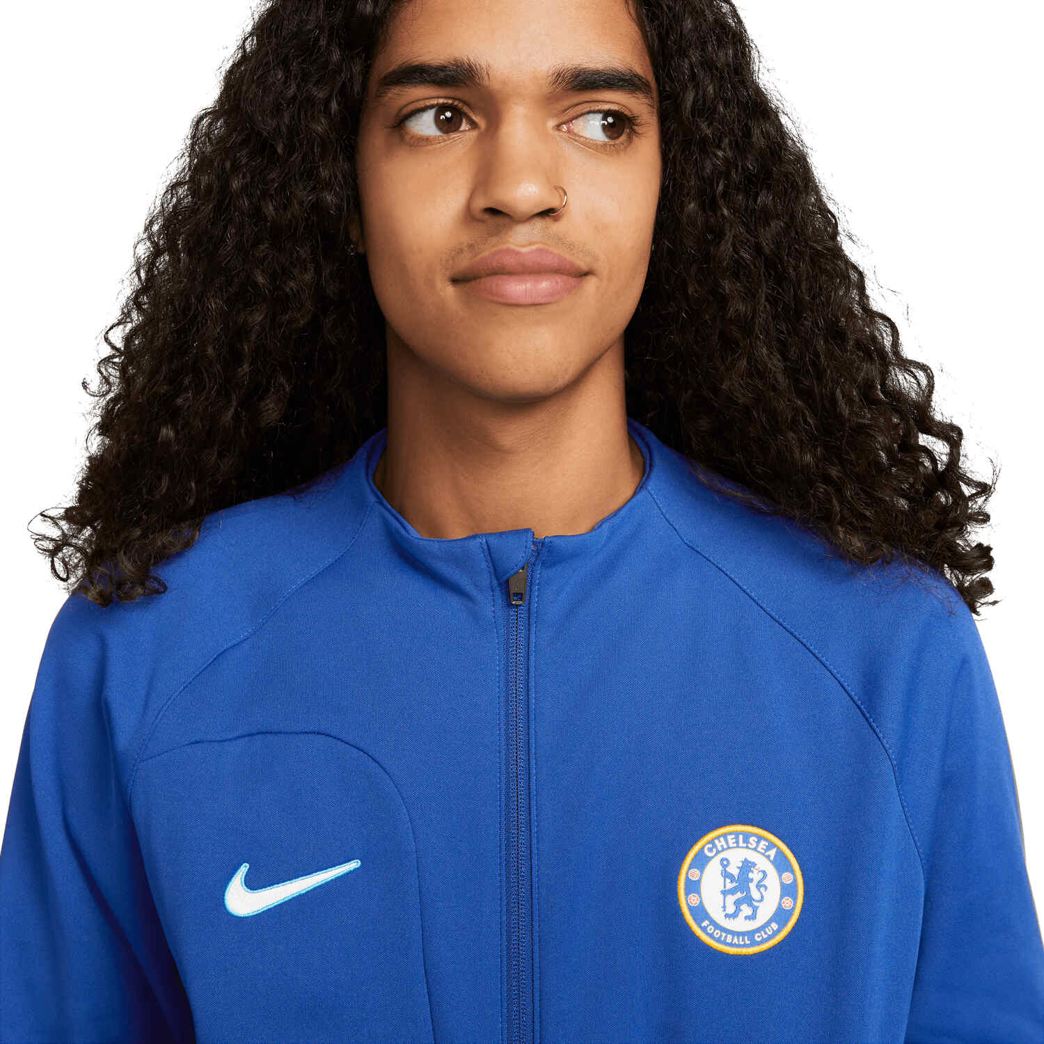 Dar cerrar Inconveniencia Nike Chelsea Anthem Lifestyle Jacket - Rush Blue & White - Soccer Master