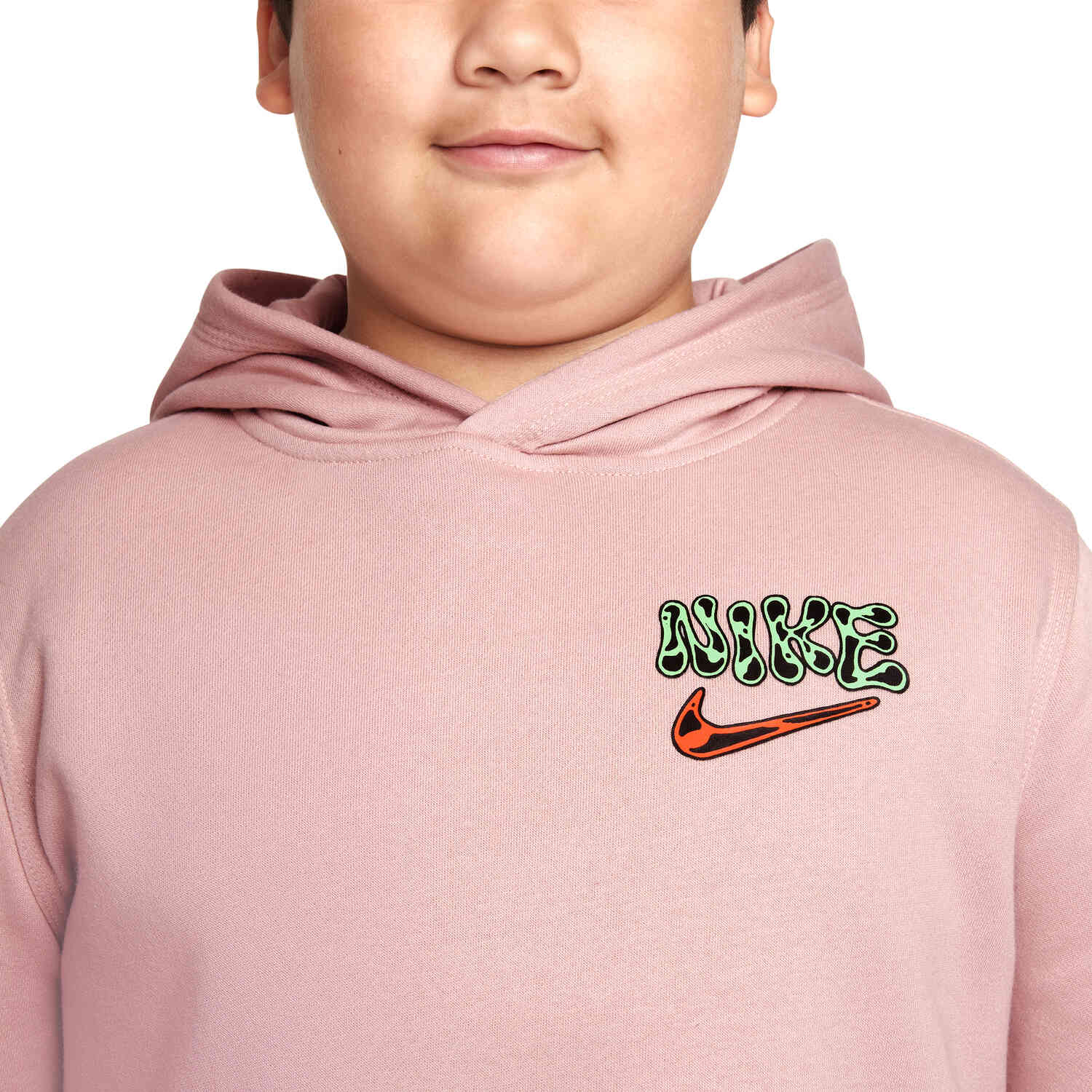 Kids Nike Graphic Fleece Hoodie Pink Oxford Soccer Master