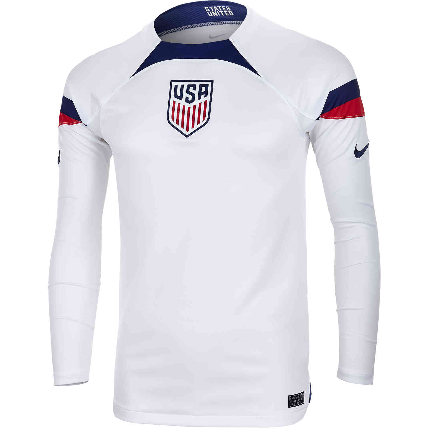 Corbata educador combinación 2022 Nike USA Long Sleeve Home Jersey - Soccer Master