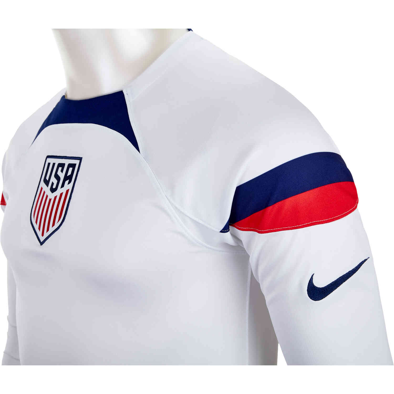 Men's Replica Nike USMNT Home Long Sleeve Jersey 2022 DN0673-101 – Soccer  Zone USA