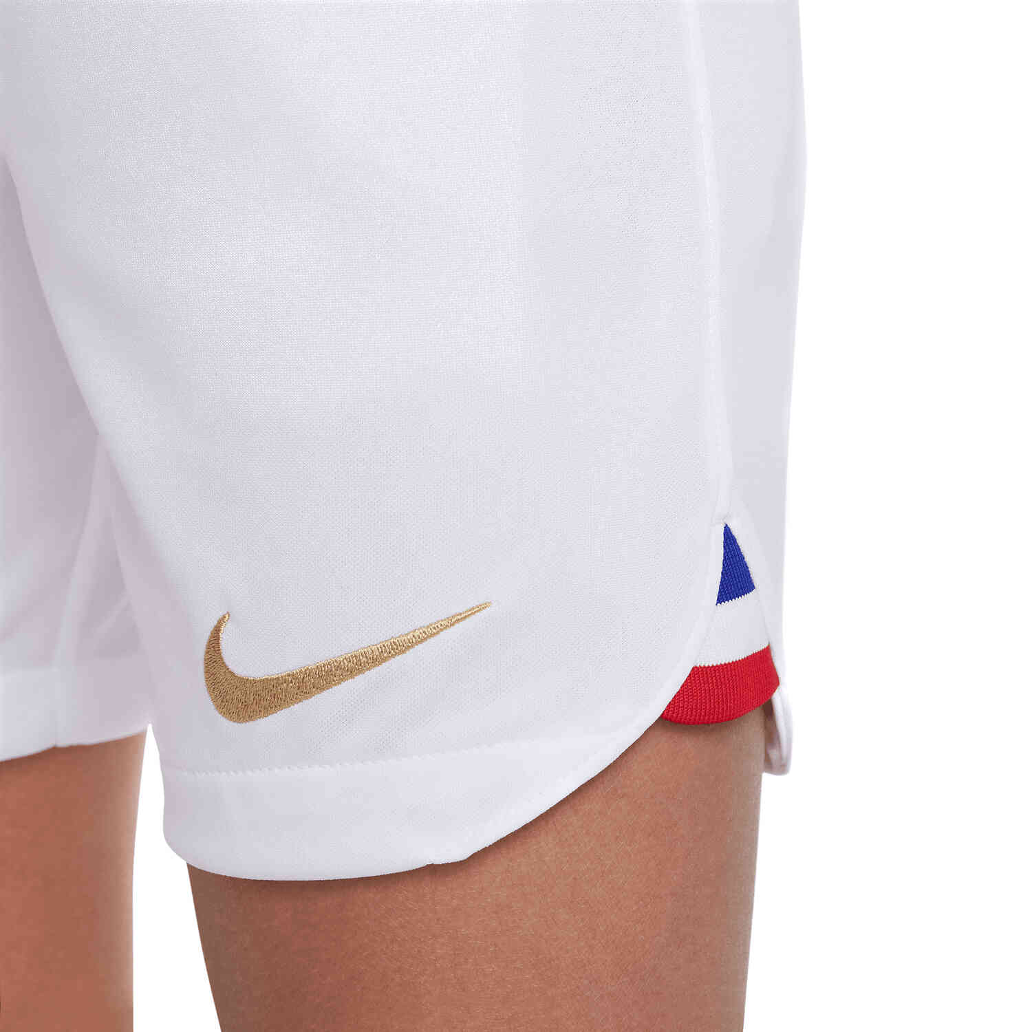 White and 2025 gold nike shorts