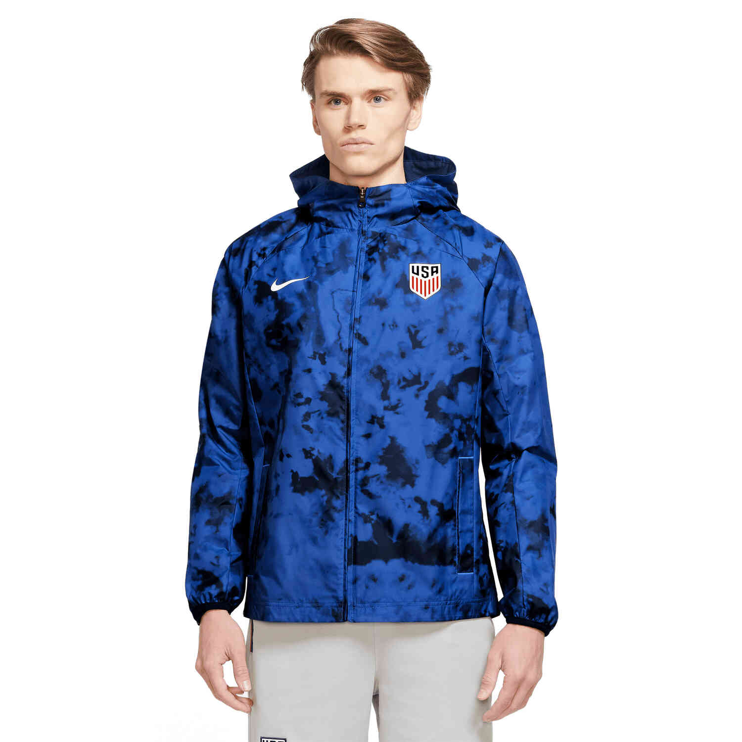 Nike USA Full-Zip Graphic Jacket - Bright Blue/White - Soccer Master