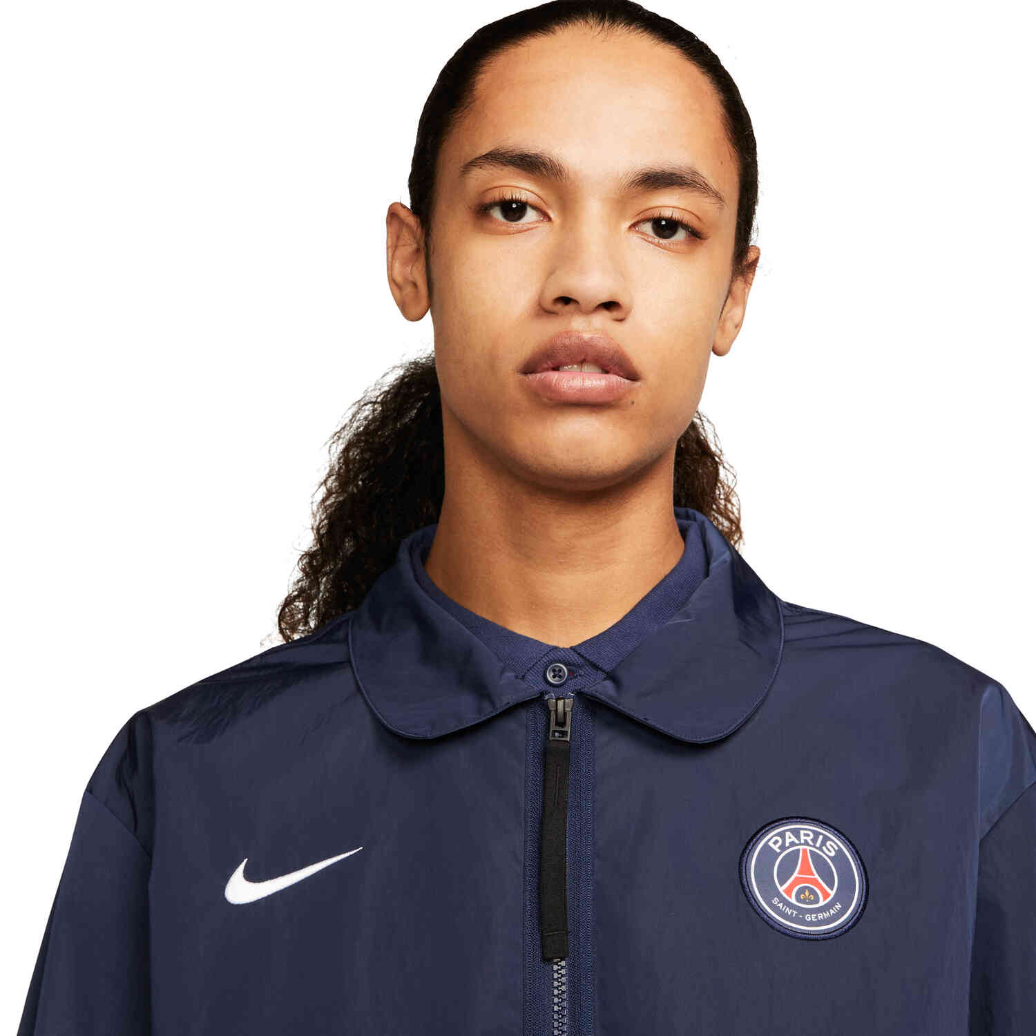 Nike PSG Bomber Lifestyle Jacket Midnight Navy White Soccer
