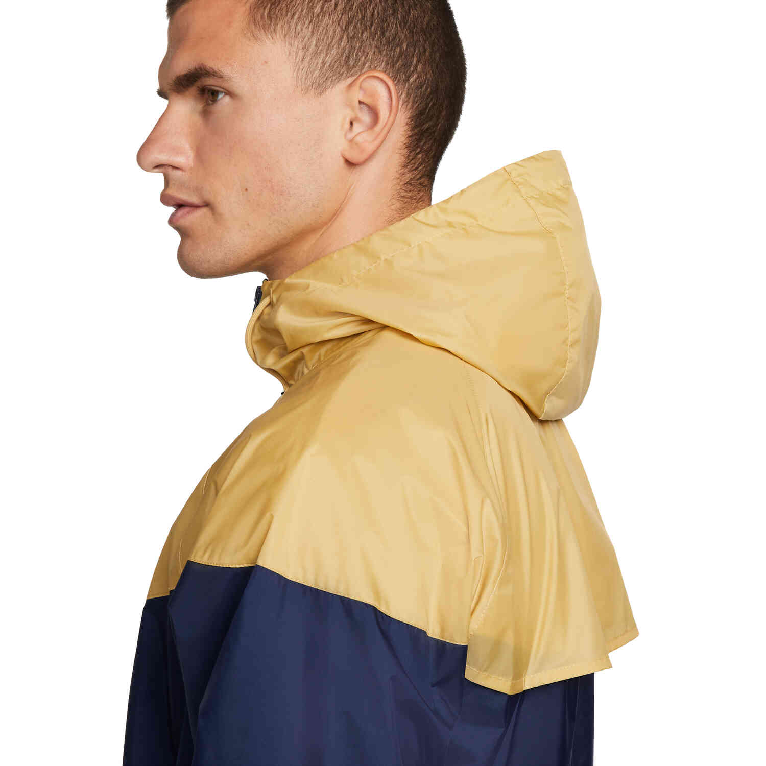 Nike gold windbreaker top
