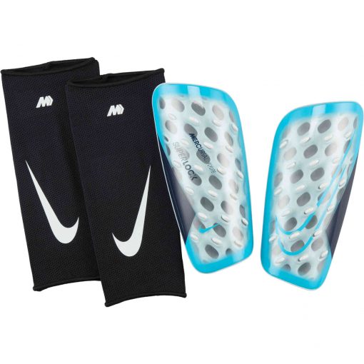 Nike Flylite Shin Guards - Blue Fury & Black with Blue Fury - Image 2