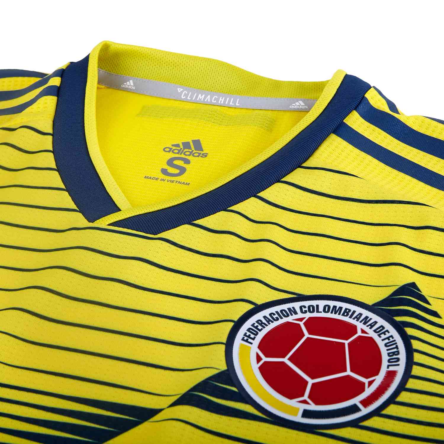 2018 2019 OFFICIAL COLOMBIA HOME NAVY NAME BLOCKS = PLAYER SIZE 