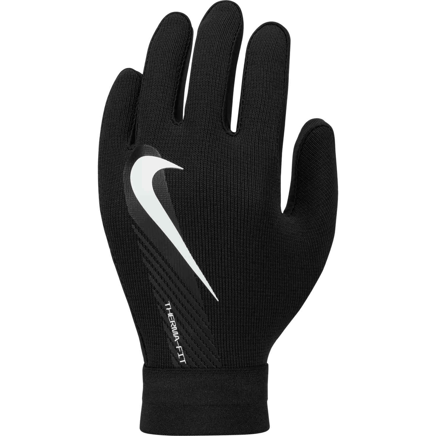 Kids Nike Academy Thermafit Fieldplayer Gloves - Black & White - Soccer ...