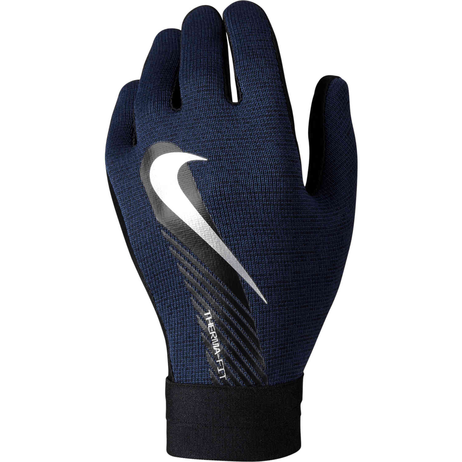 Kids Nike Academy Thermafit Fieldplayer Gloves - Black & Midnight Navy