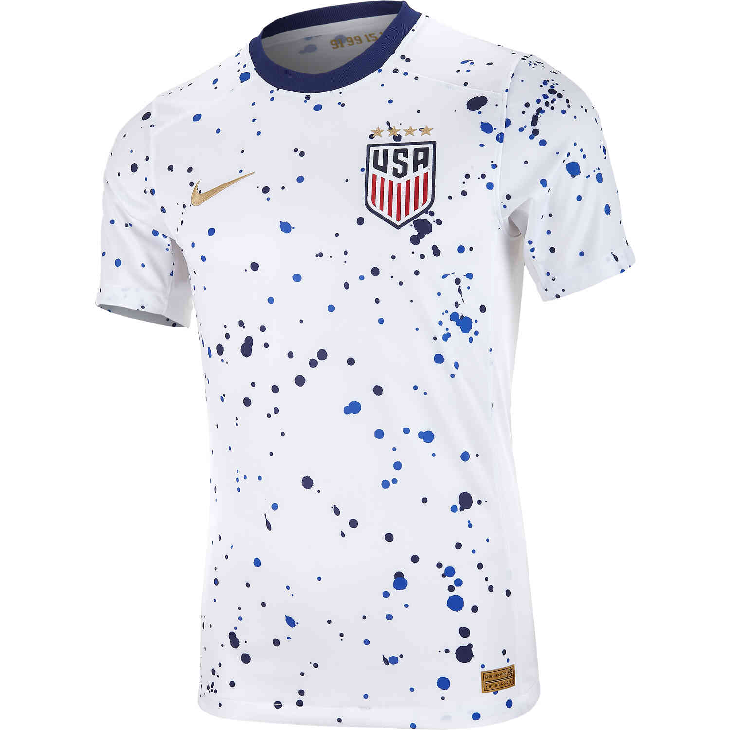 Nike F.C. Home Soccer Jersey - White/Black/Metallic Gold