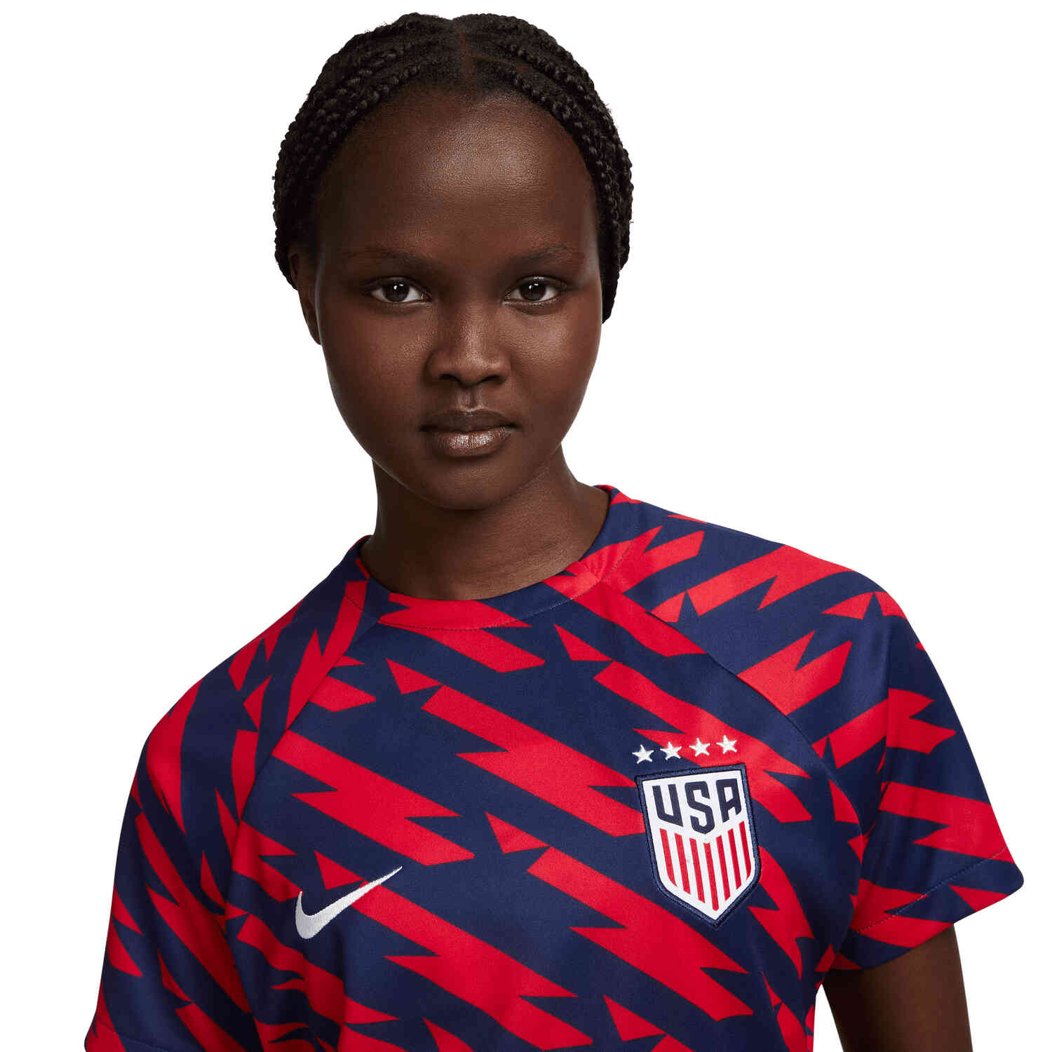 Women's team usa soccer jersey top