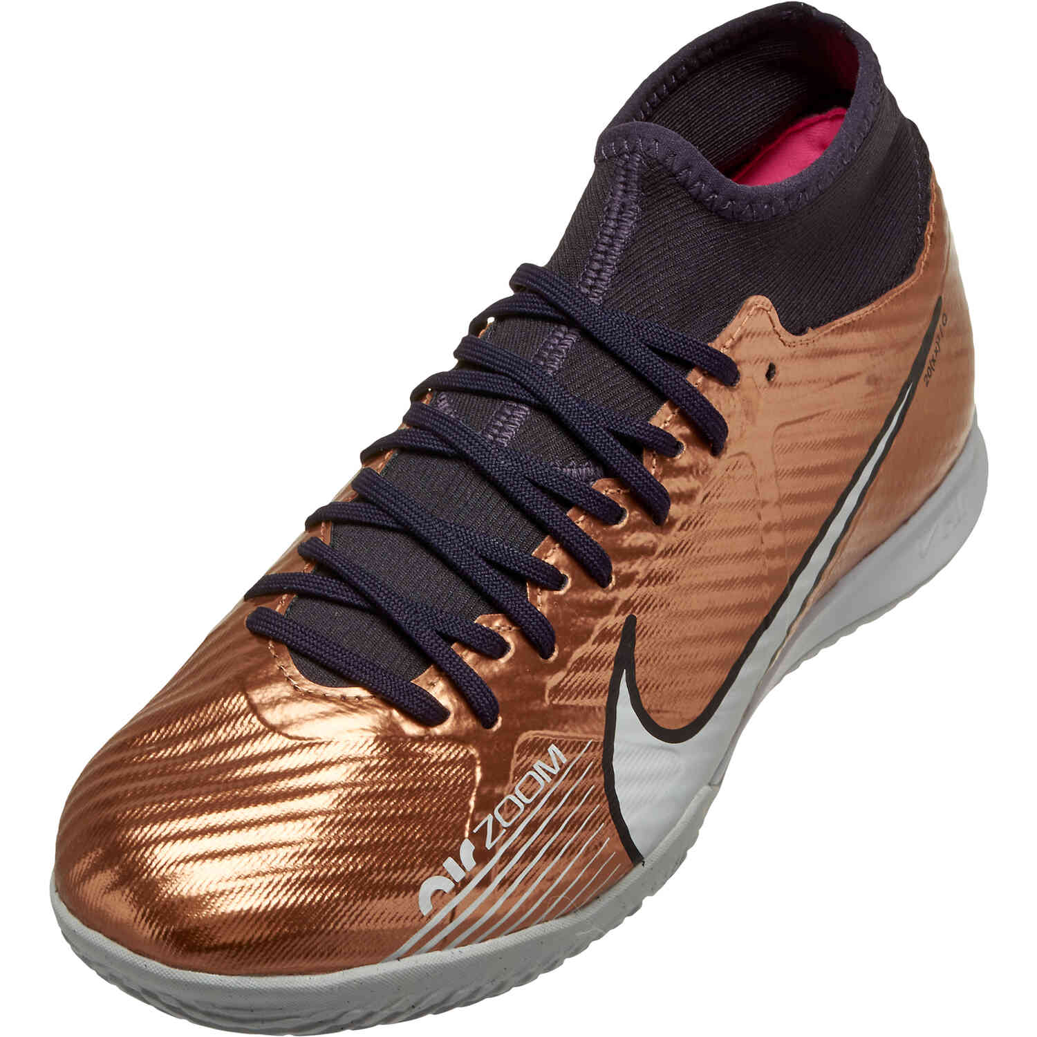 Nike Zoom Mercurial Superfly 9 Academy IC Indoor Soccer - Metallic Copper - Soccer Master