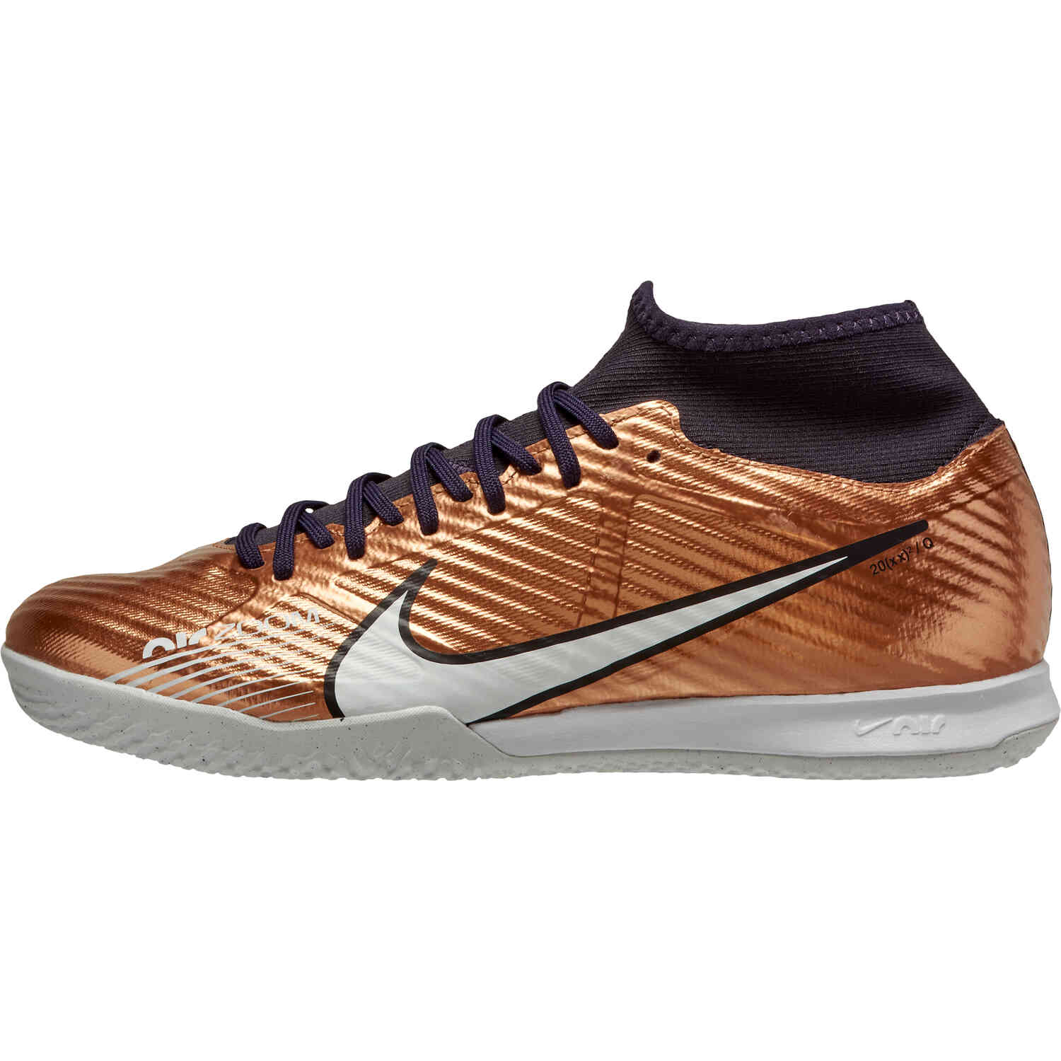 Nike Zoom Mercurial Superfly 9 Academy IC Indoor Soccer - Metallic Copper - Soccer Master