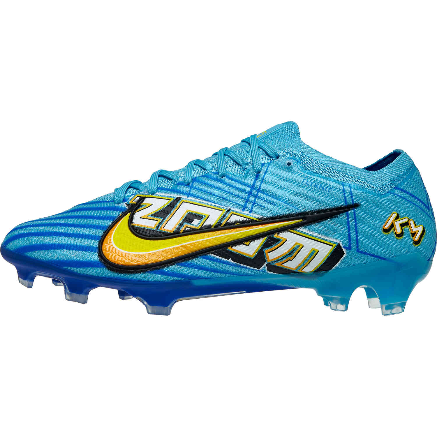 Blue nike soccer hotsell shoes