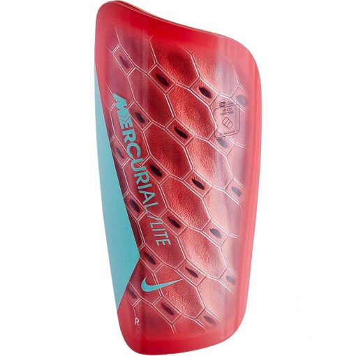 Nike Mercurial Lite Shin Guards - Amber Glow & Aurora Green with Aurora Green - Image 3