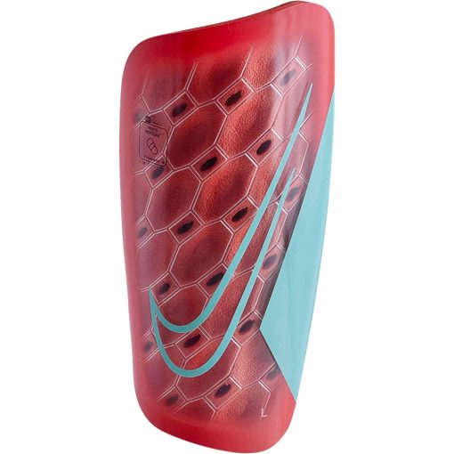 Nike Mercurial Lite Shin Guards - Amber Glow & Aurora Green with Aurora Green - Image 4