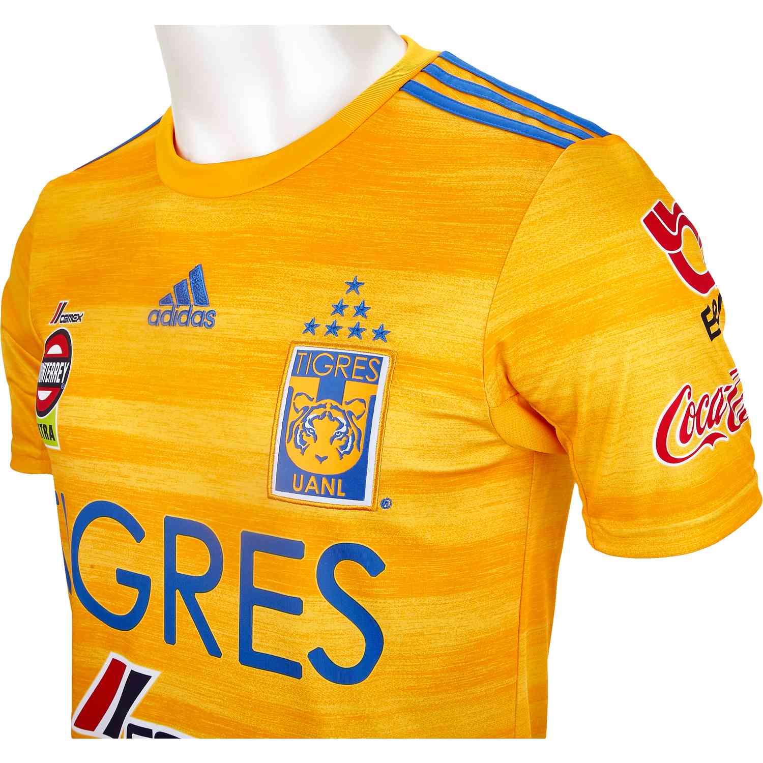 Geometría Eliminación Pies suaves 2019/20 adidas Tigres Home Jersey - Soccer Master