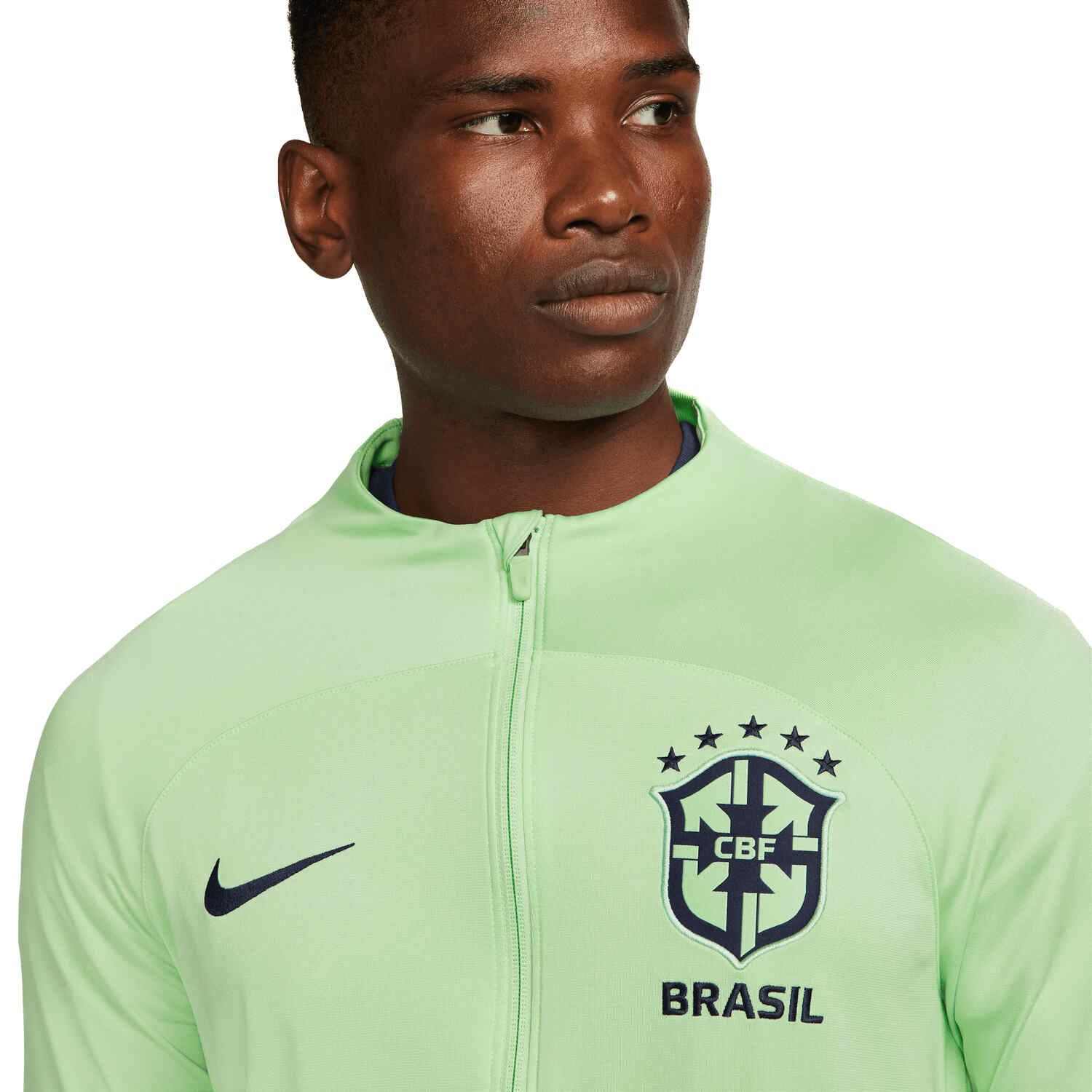 Nike Brazil Strike Track Jacket - Cucumber Calm/Blackened Blue - Soccer ...