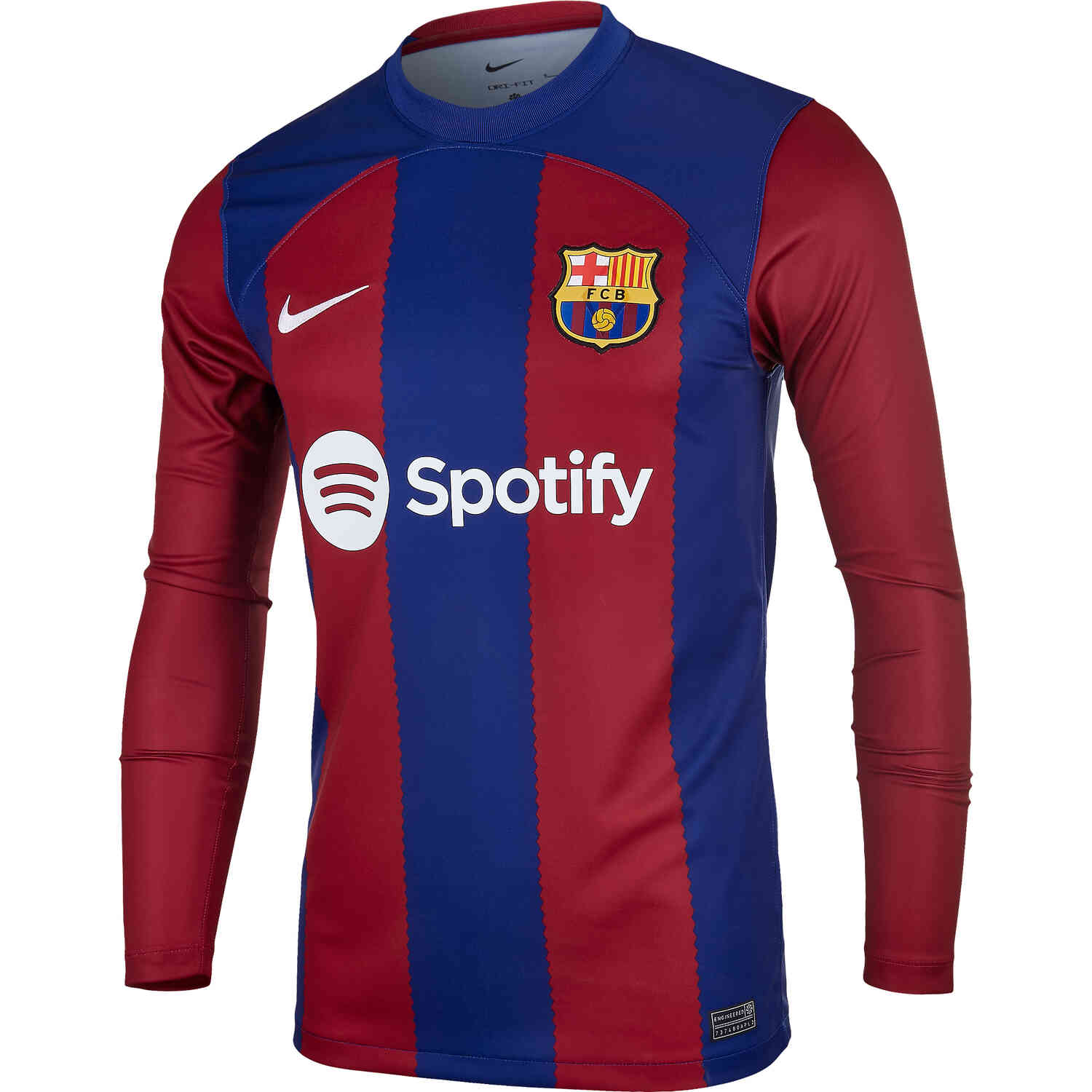 2023/2024 Nike Barcelona Long Sleeve Home Jersey - Soccer Master