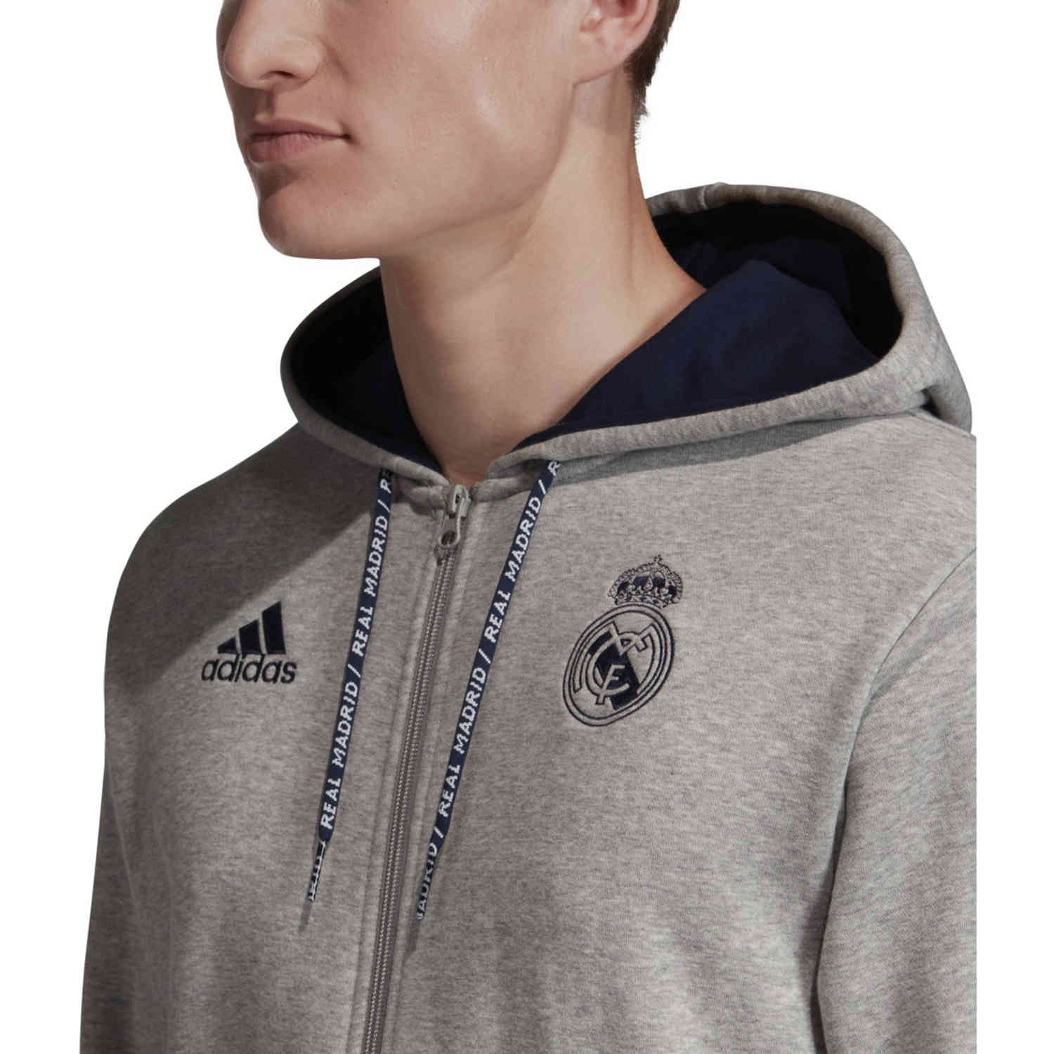 real madrid zip hoodie