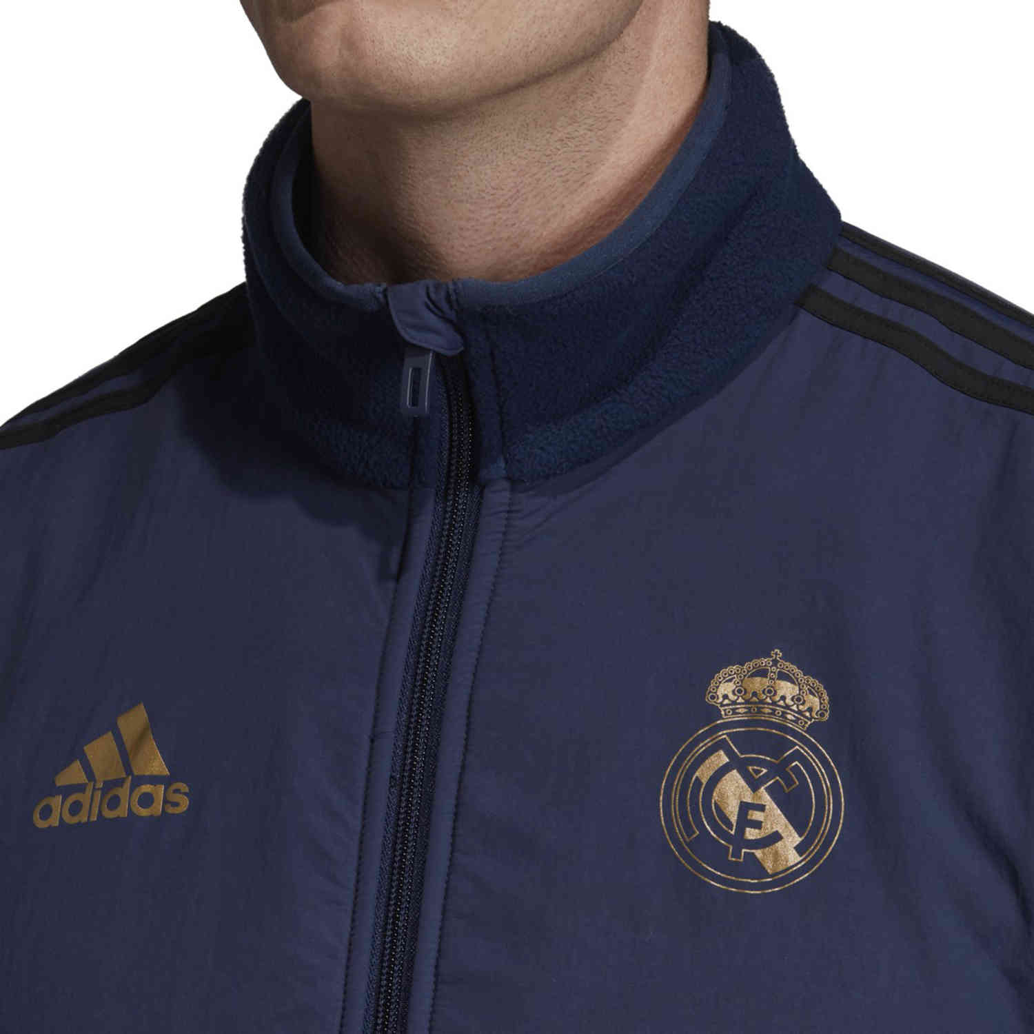 Real madrid hot sale fleece jacket