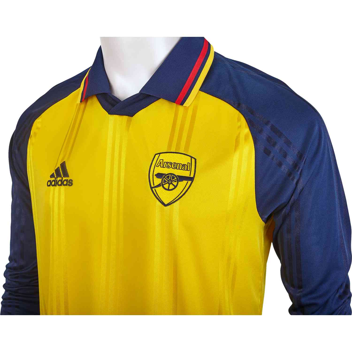 adidas Arsenal Long Sleeve Retro Jersey Equipment Yellow