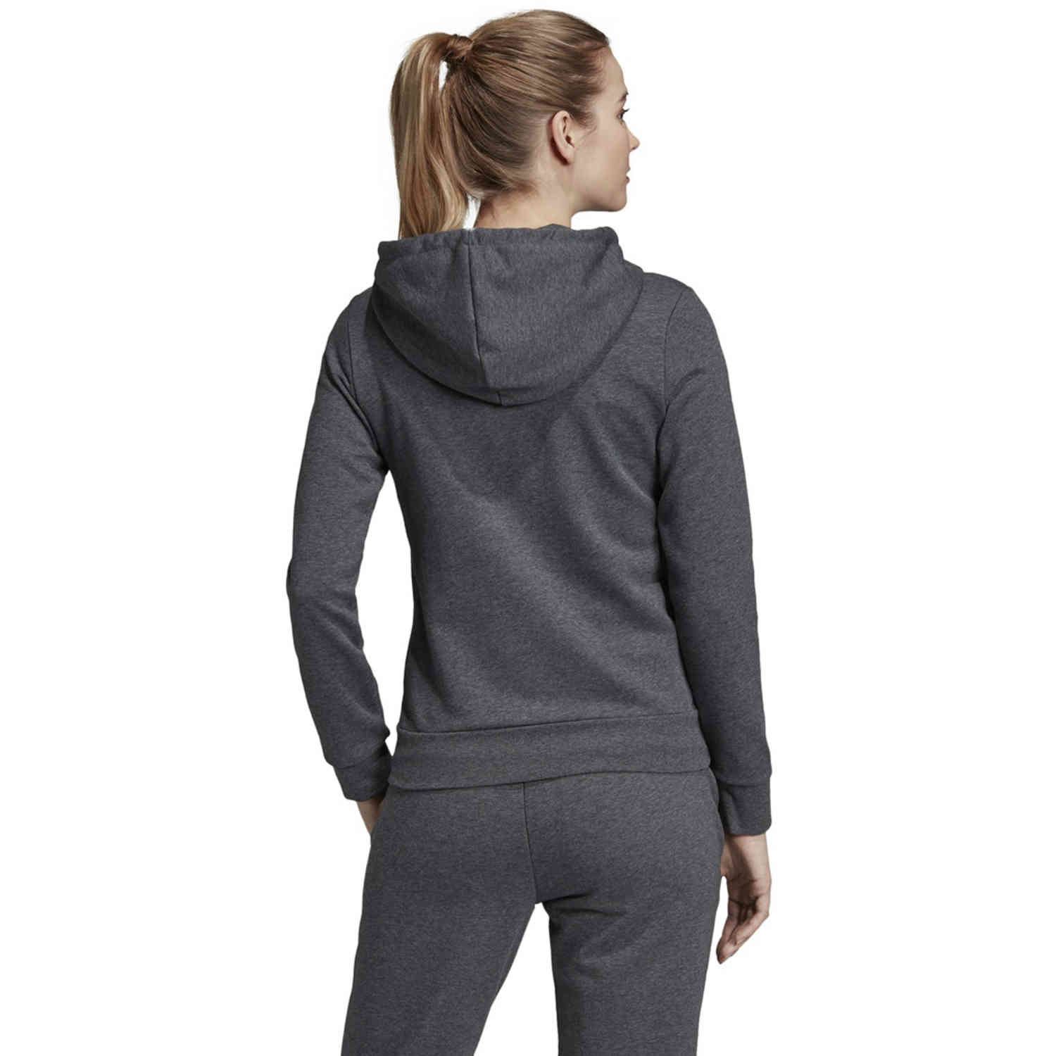 Women's adidas Essentials Lifestyle Full-zip Hoodie - Dark Grey Heather/Semi  Coral - Soccer Master