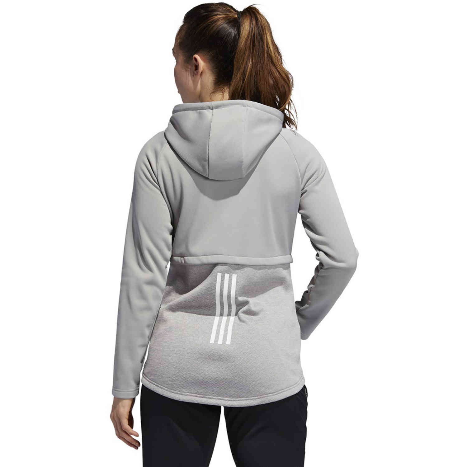 Women's adidas Team Issue Lifestyle Full-zip Hoodie - Multi Solid Grey